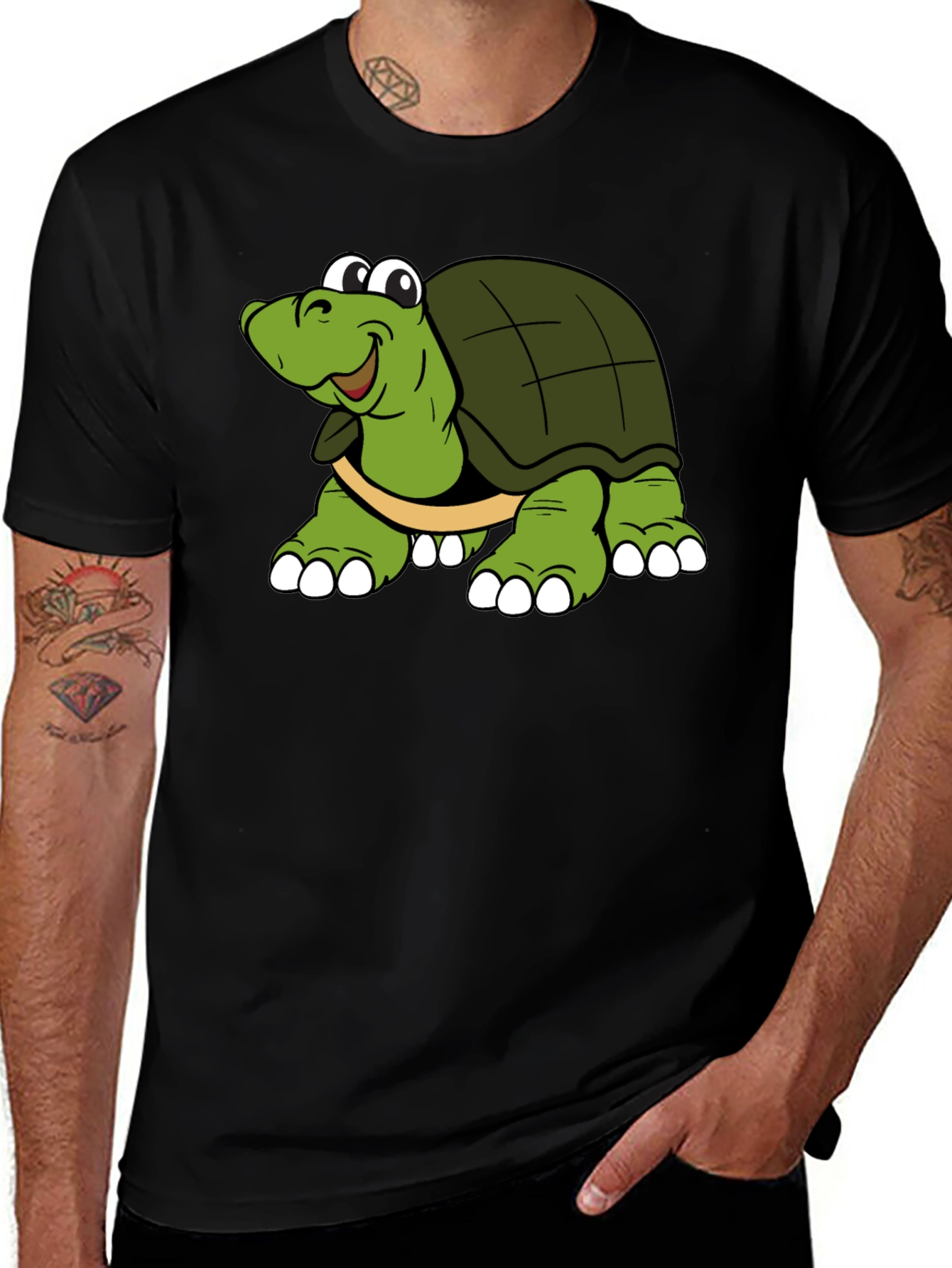 Turtle Cartoon Graphic T-Shirt - Unisex