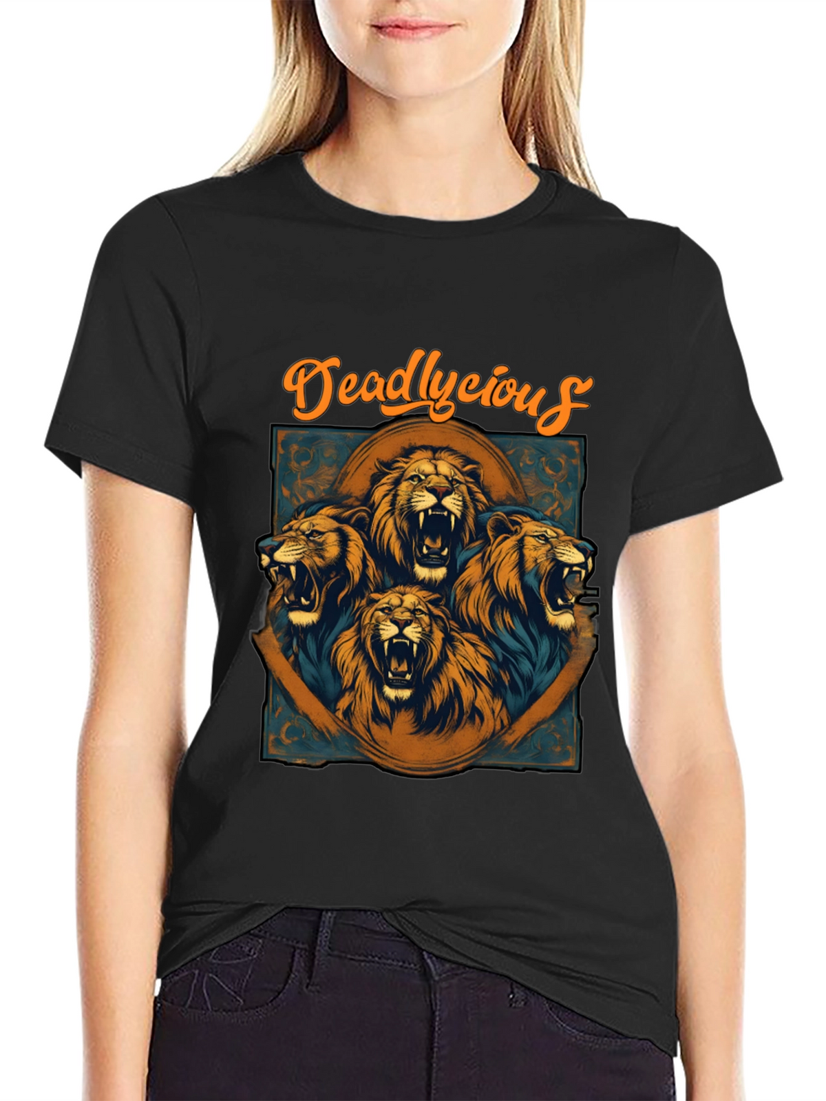 Deadlycious Lion Graphic Tee - Mens