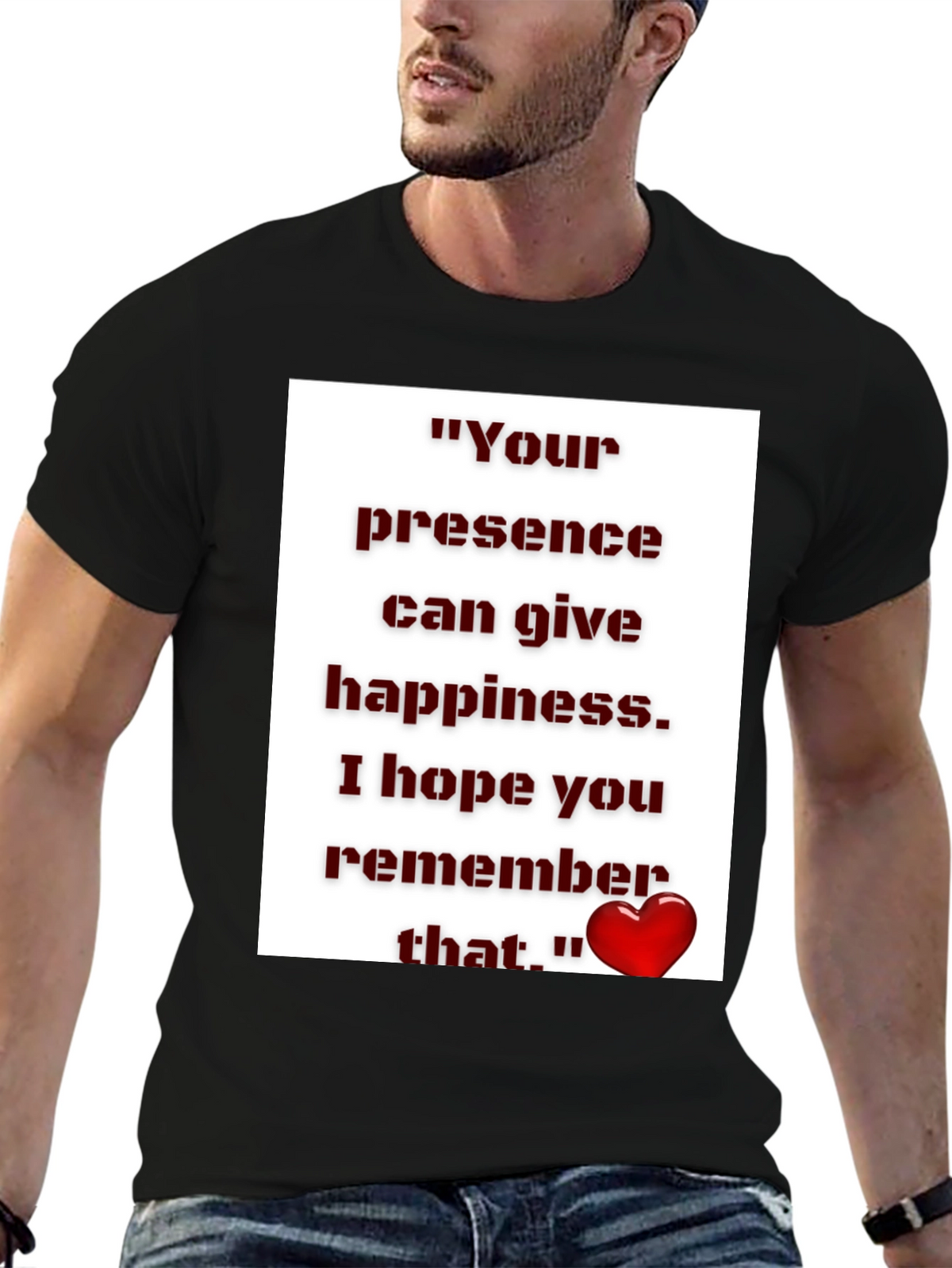 Inspirational Quote Graphic Tee - Unisex Black T-Shirt