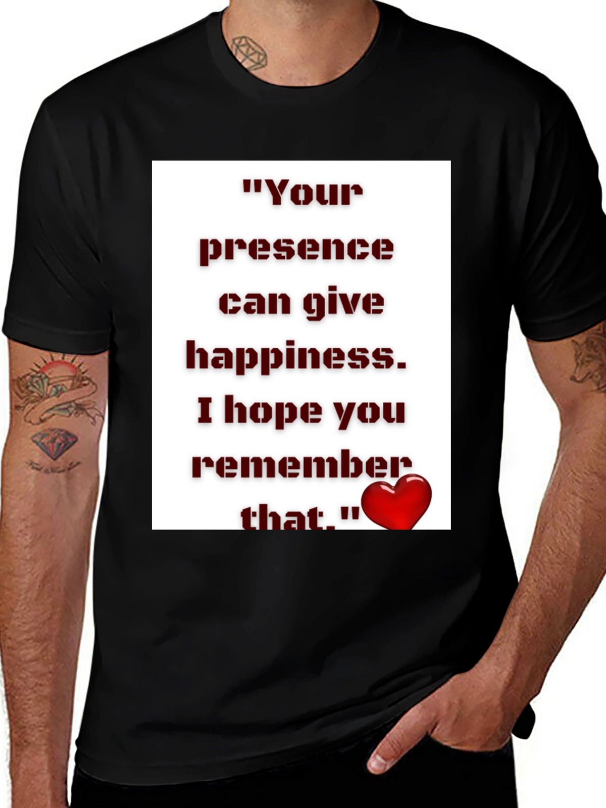 Inspirational Quote Graphic Tee - Unisex Black T-Shirt