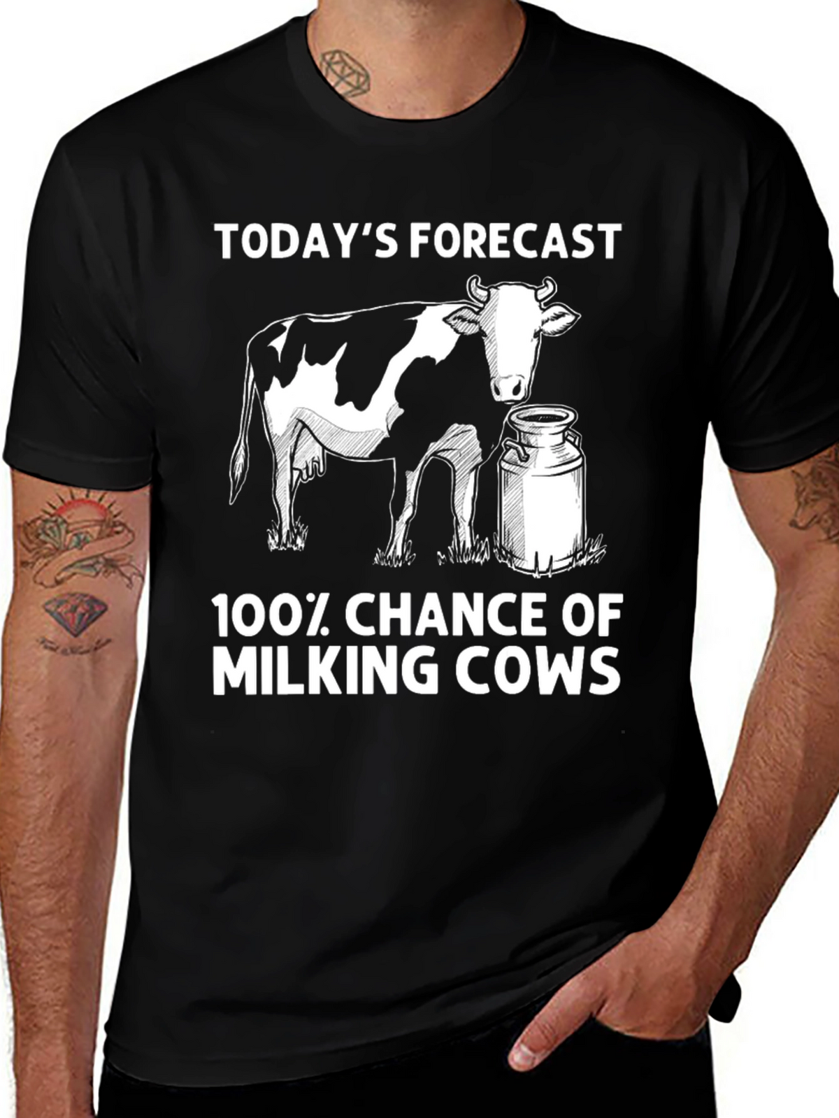Funny Milking Cows T-Shirt