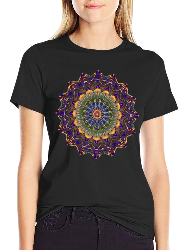 Abstract Mandala Graphic Print Mens T-Shirt