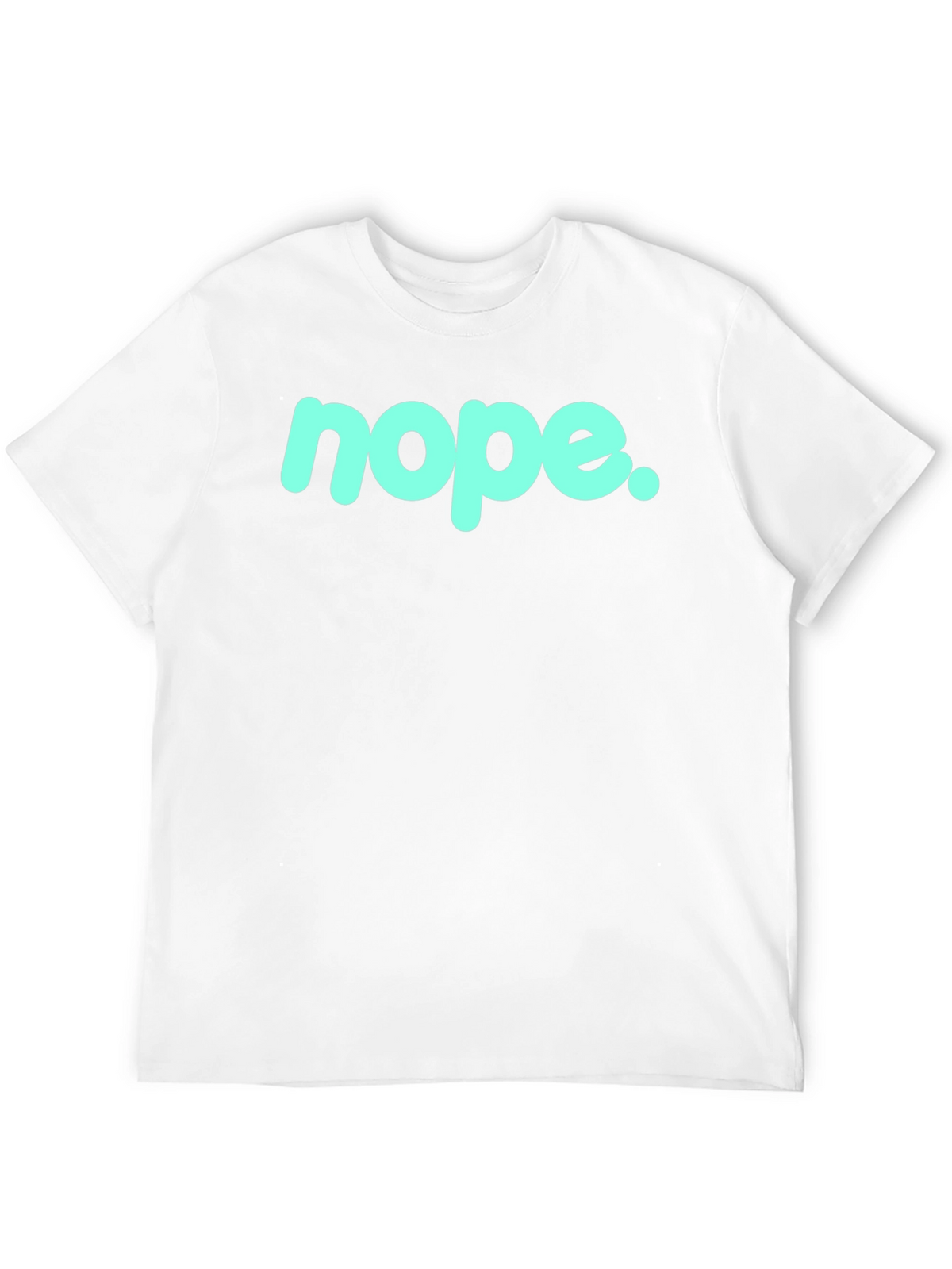 Nope Graphic Tee - Casual Black T-Shirt