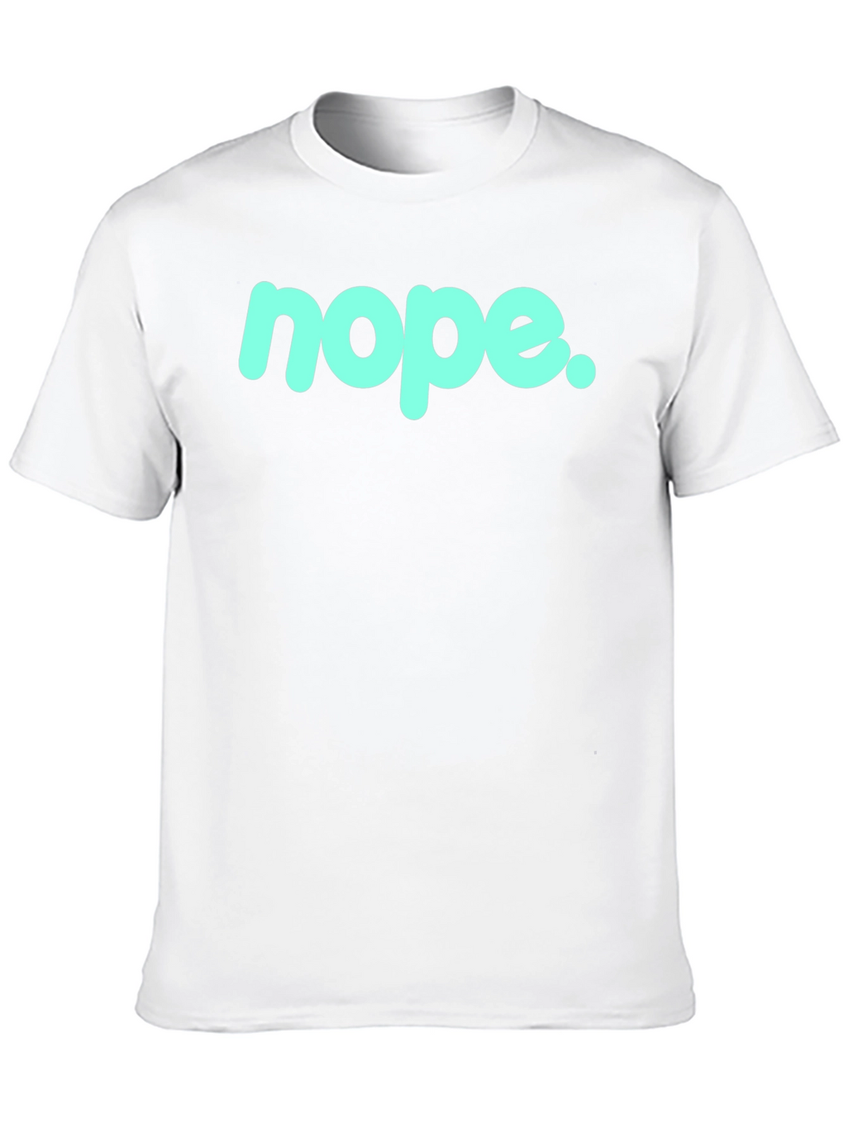 Nope Graphic Tee - Casual Black T-Shirt