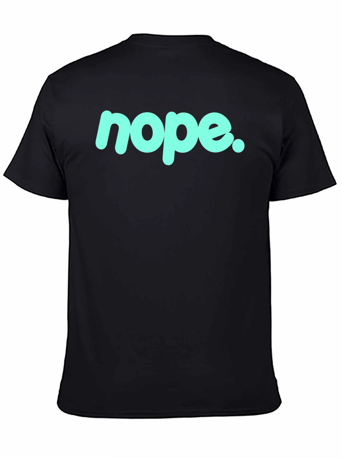 Nope Graphic Tee - Casual Black T-Shirt