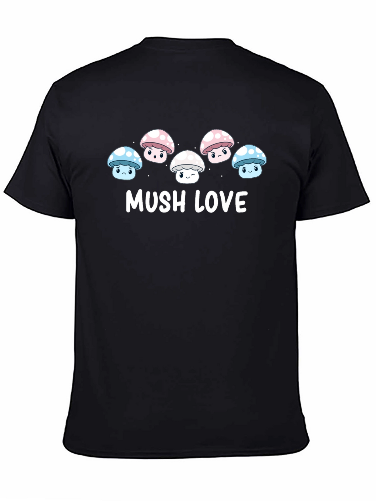Mushroom Love Graphic T-Shirt - Cute Kawaii Tee