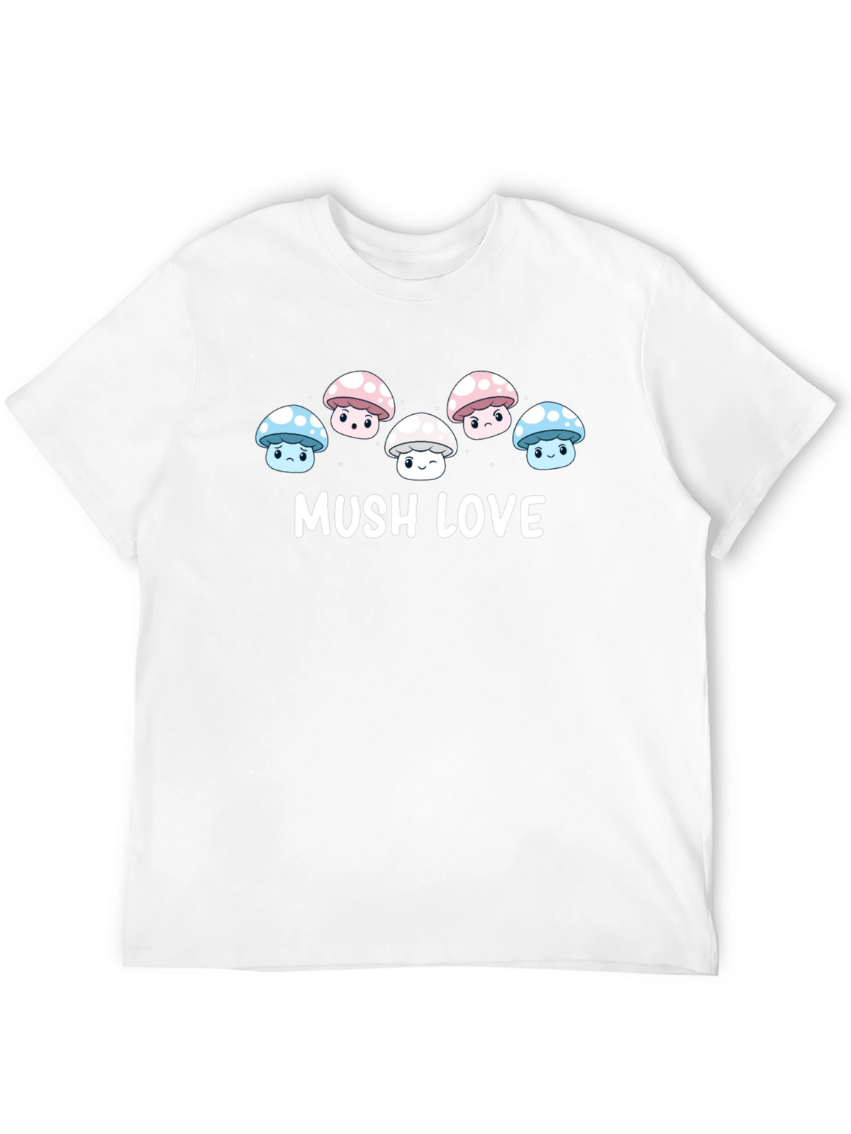 Mushroom Love Graphic T-Shirt - Cute Kawaii Tee