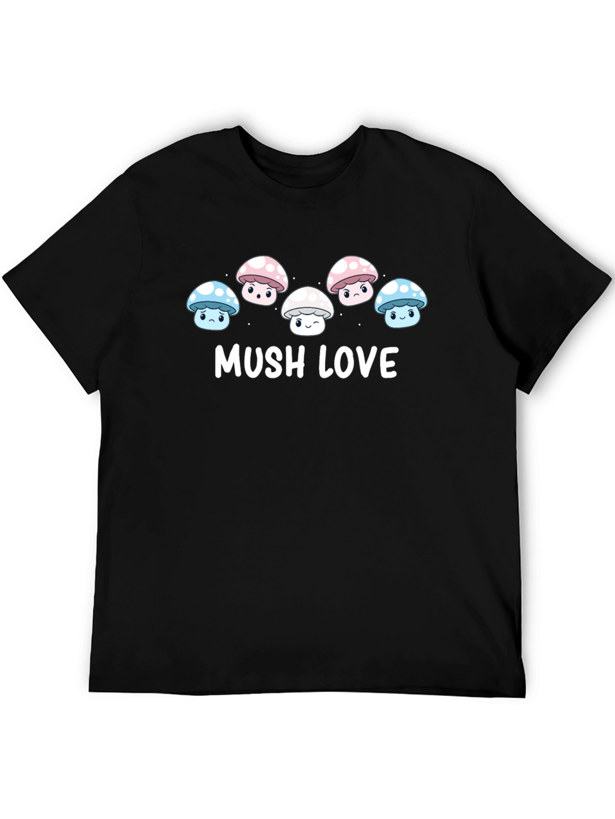 Mushroom Love Graphic T-Shirt - Cute Kawaii Tee