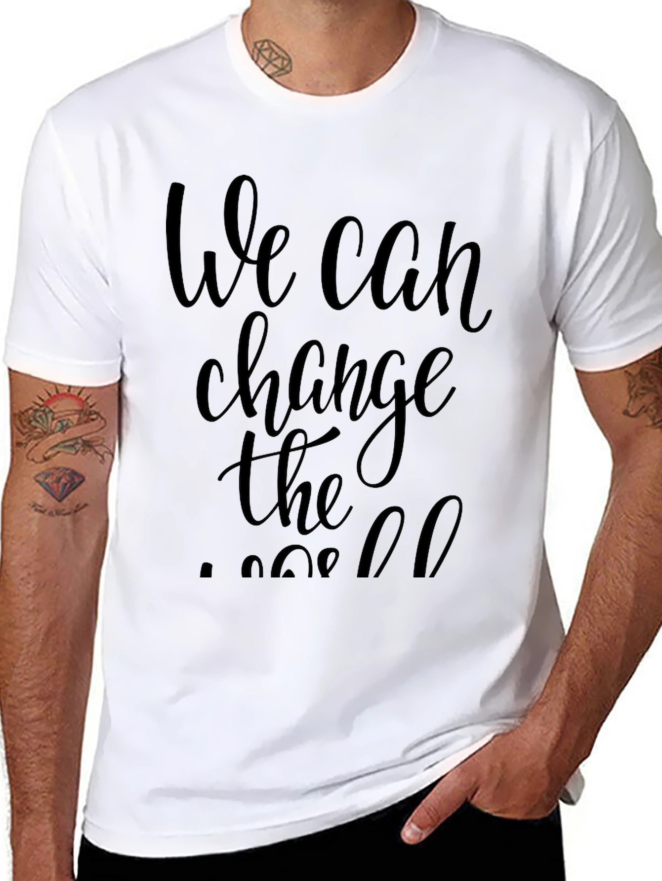 We Can Change the World Black T-Shirt