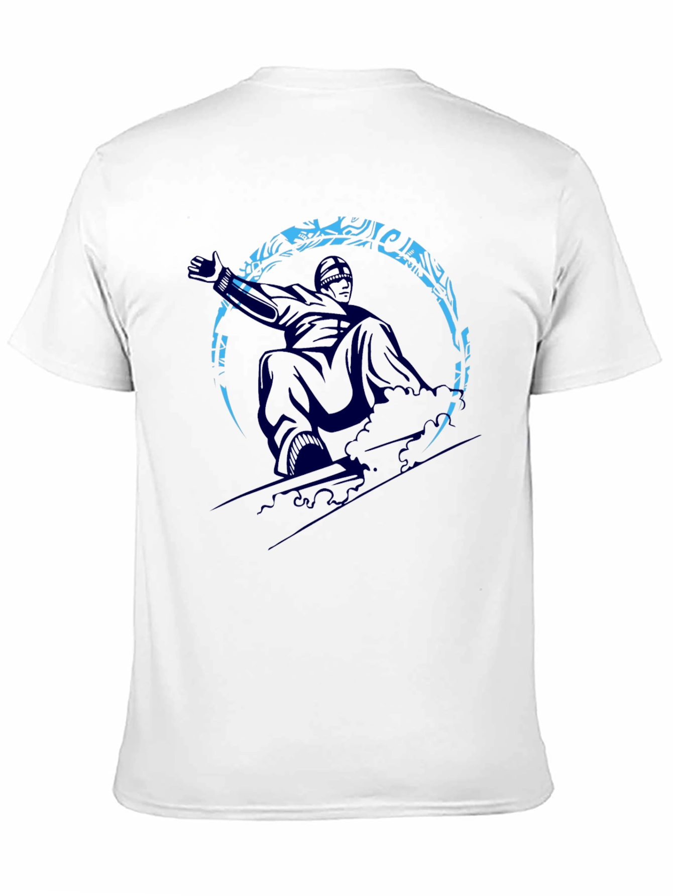 Snowboarder Graphic Tee - Black