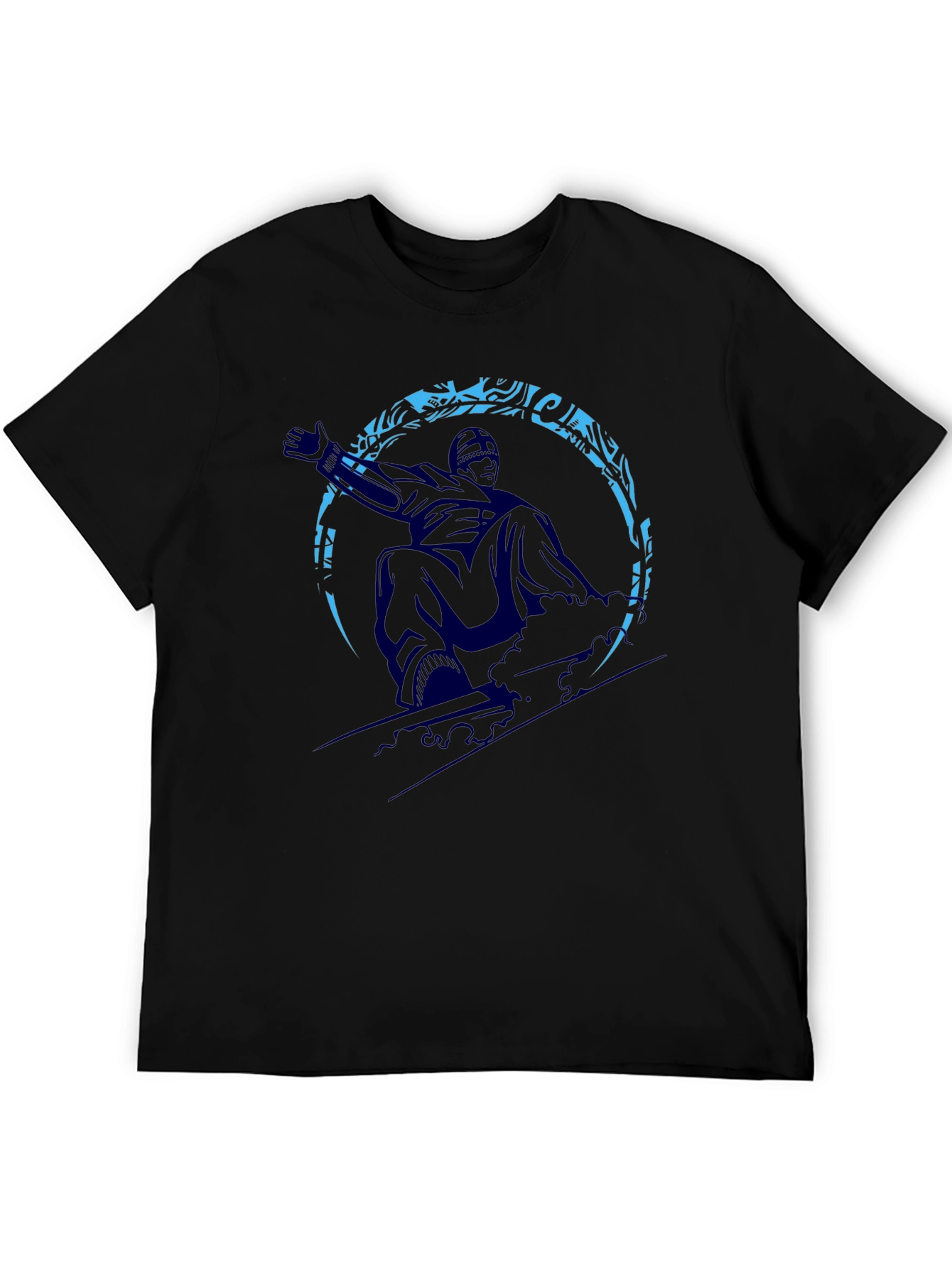 Snowboarder Graphic Tee - Black
