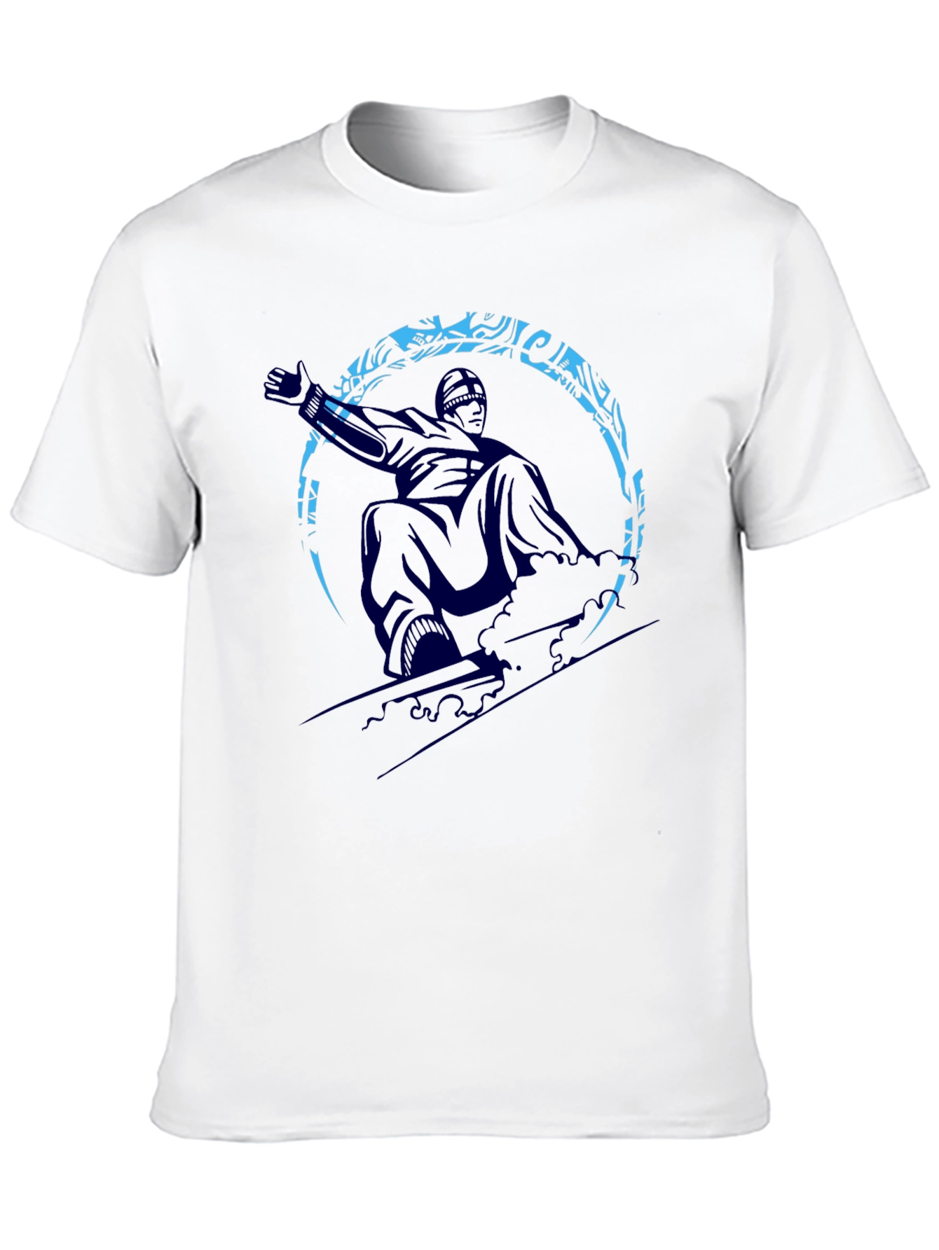 Snowboarder Graphic Tee - Black