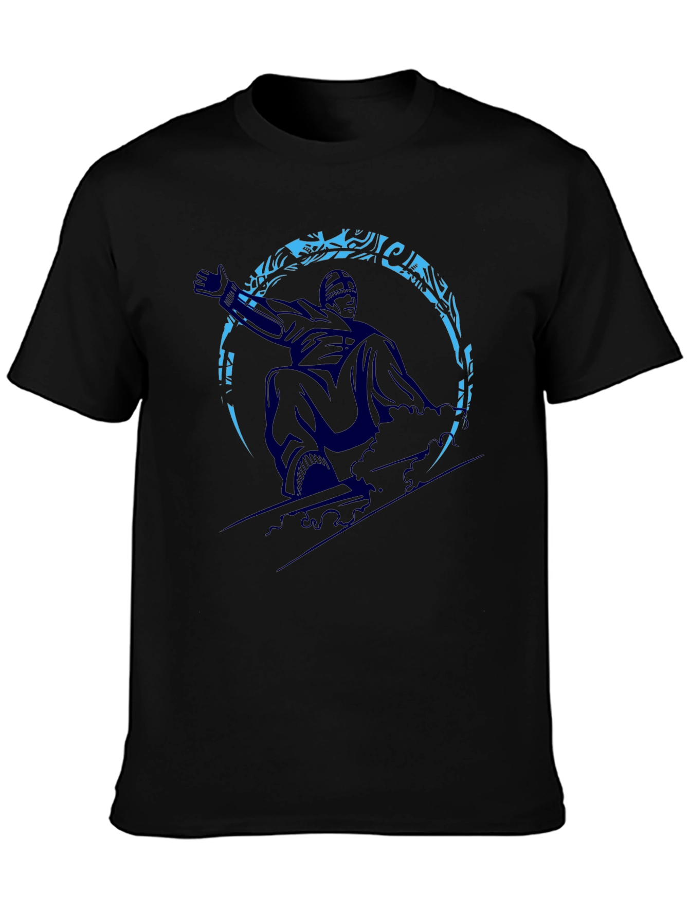 Snowboarder Graphic Tee - Black