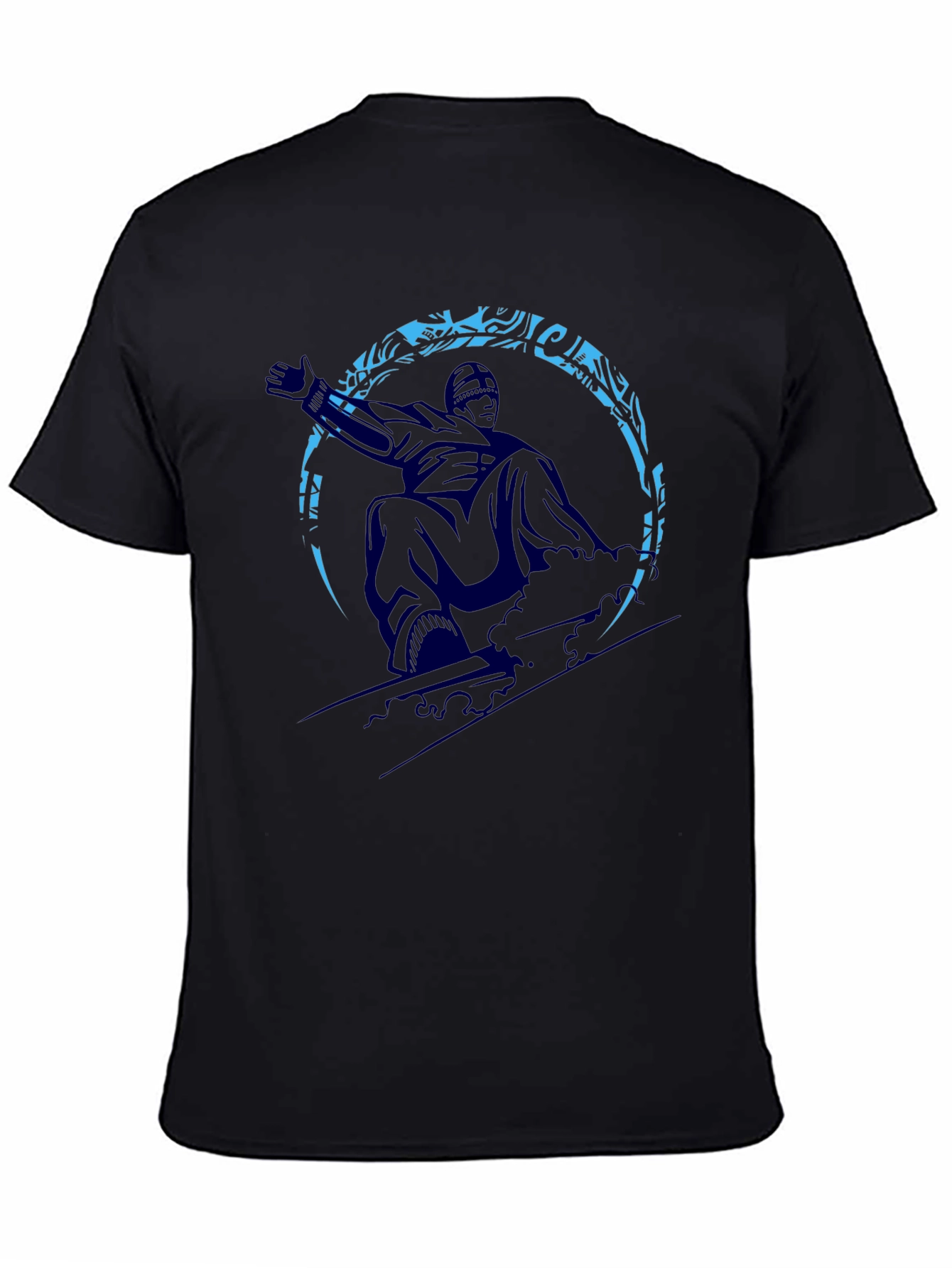 Snowboarder Graphic Tee - Black
