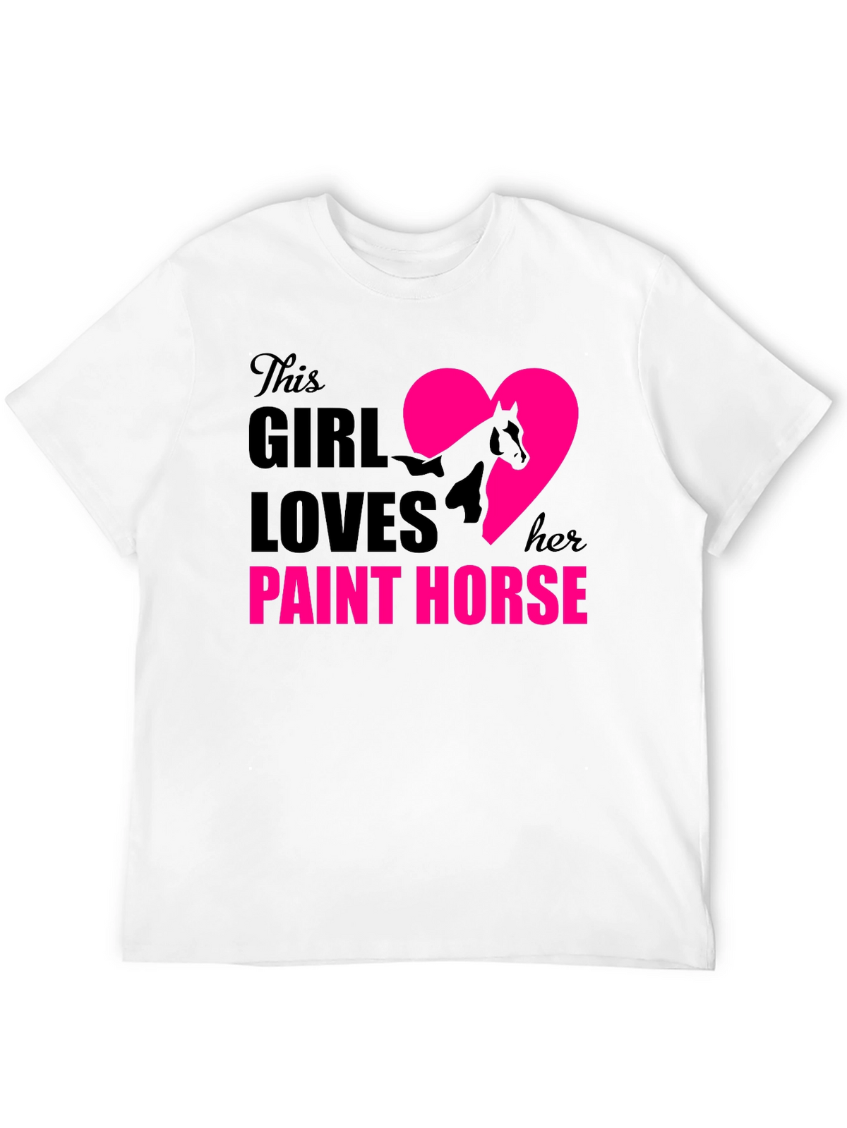 Girl Loves Paint Horse T-Shirt | Equestrian Tee