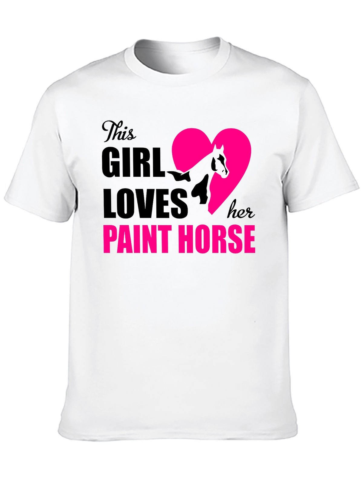Girl Loves Paint Horse T-Shirt | Equestrian Tee