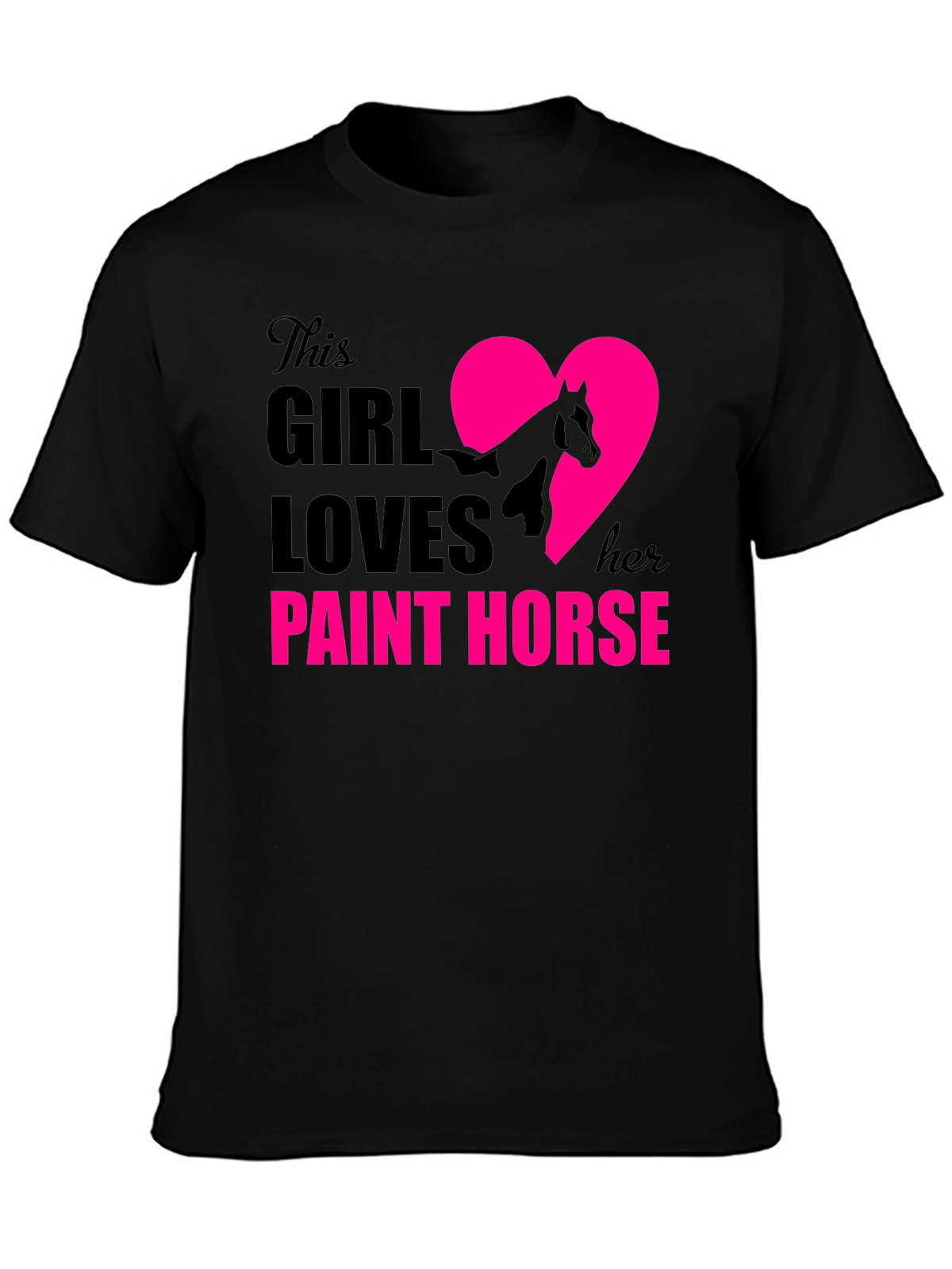 Girl Loves Paint Horse T-Shirt | Equestrian Tee