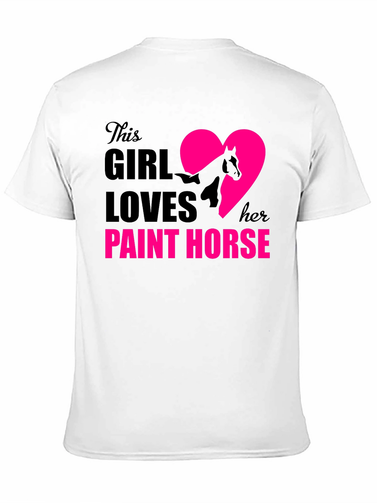 Girl Loves Paint Horse T-Shirt | Equestrian Tee
