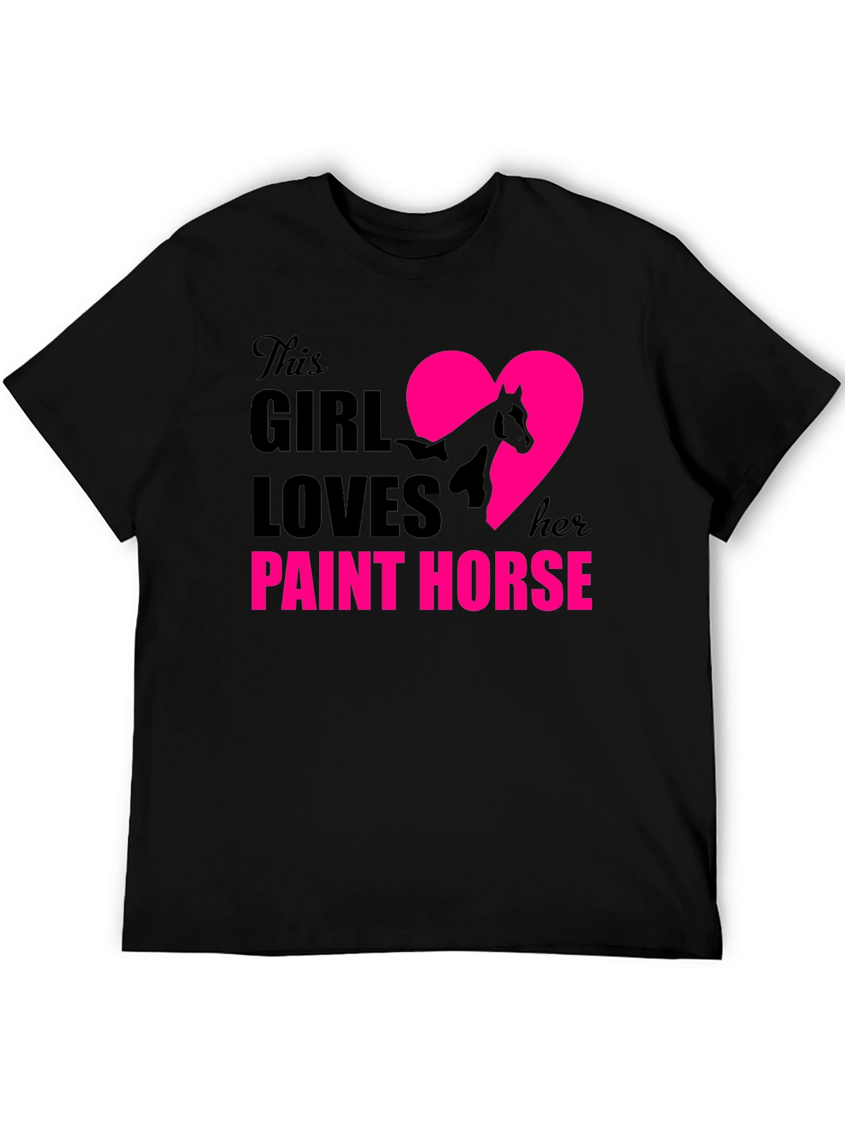 Girl Loves Paint Horse T-Shirt | Equestrian Tee