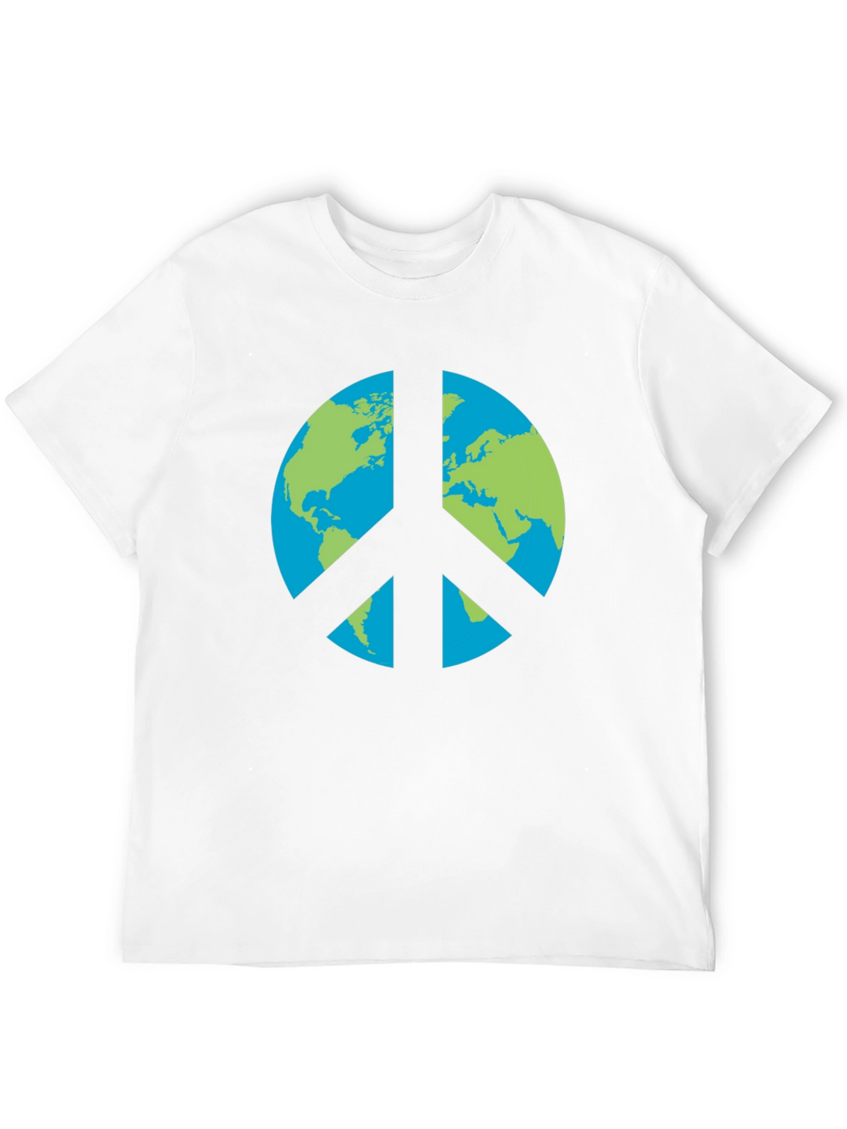 Earth Peace Sign Graphic T-Shirt