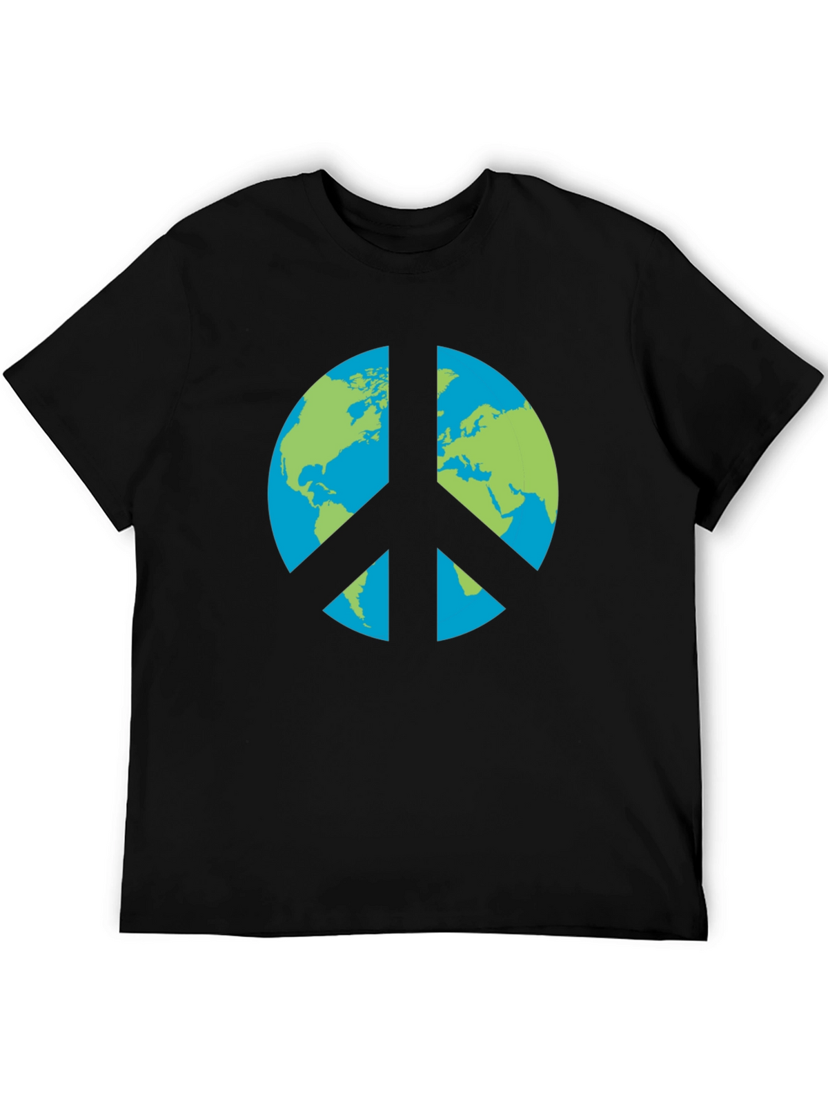 Earth Peace Sign Graphic T-Shirt