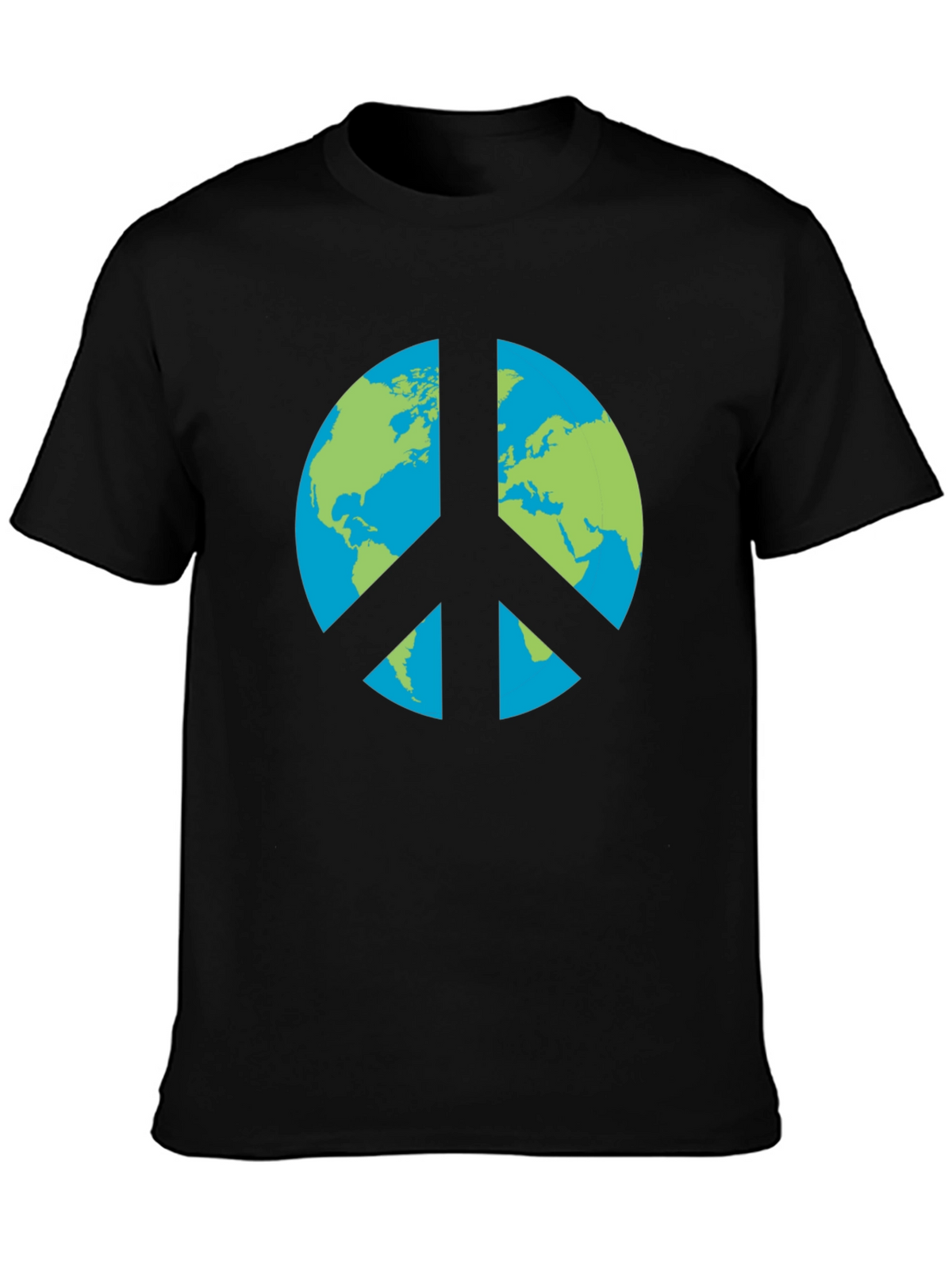 Earth Peace Sign Graphic T-Shirt