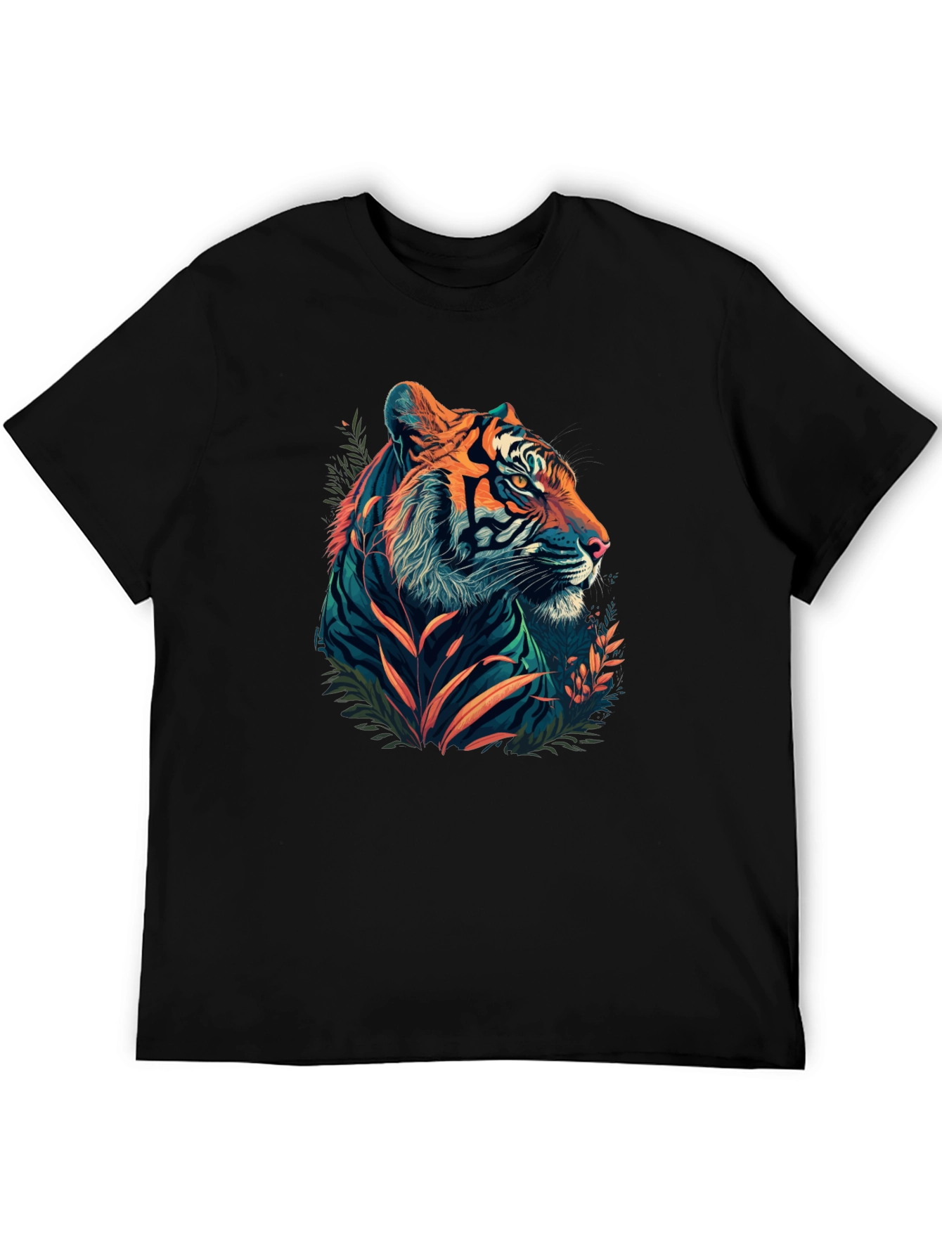 Black Tiger Graphic Tee - Mens Style