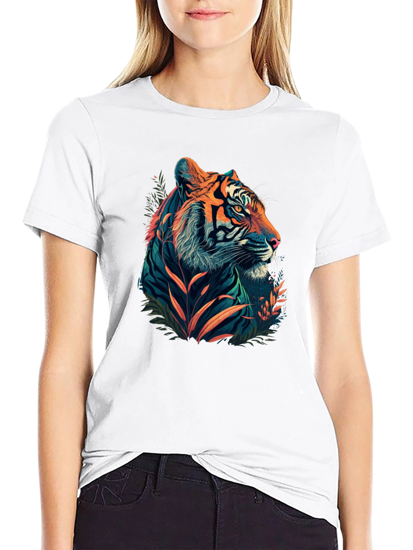 Black Tiger Graphic Tee - Mens Style