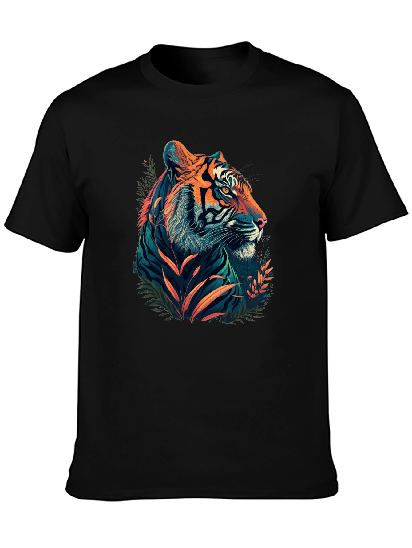 Black Tiger Graphic Tee - Mens Style