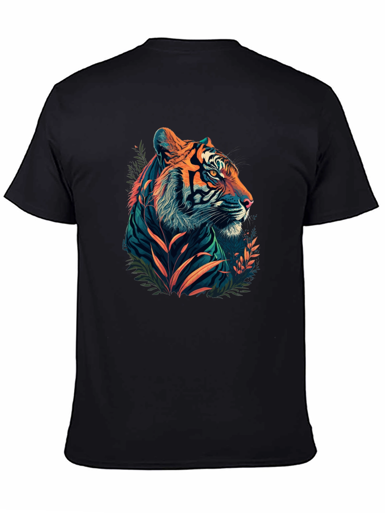Black Tiger Graphic Tee - Mens Style
