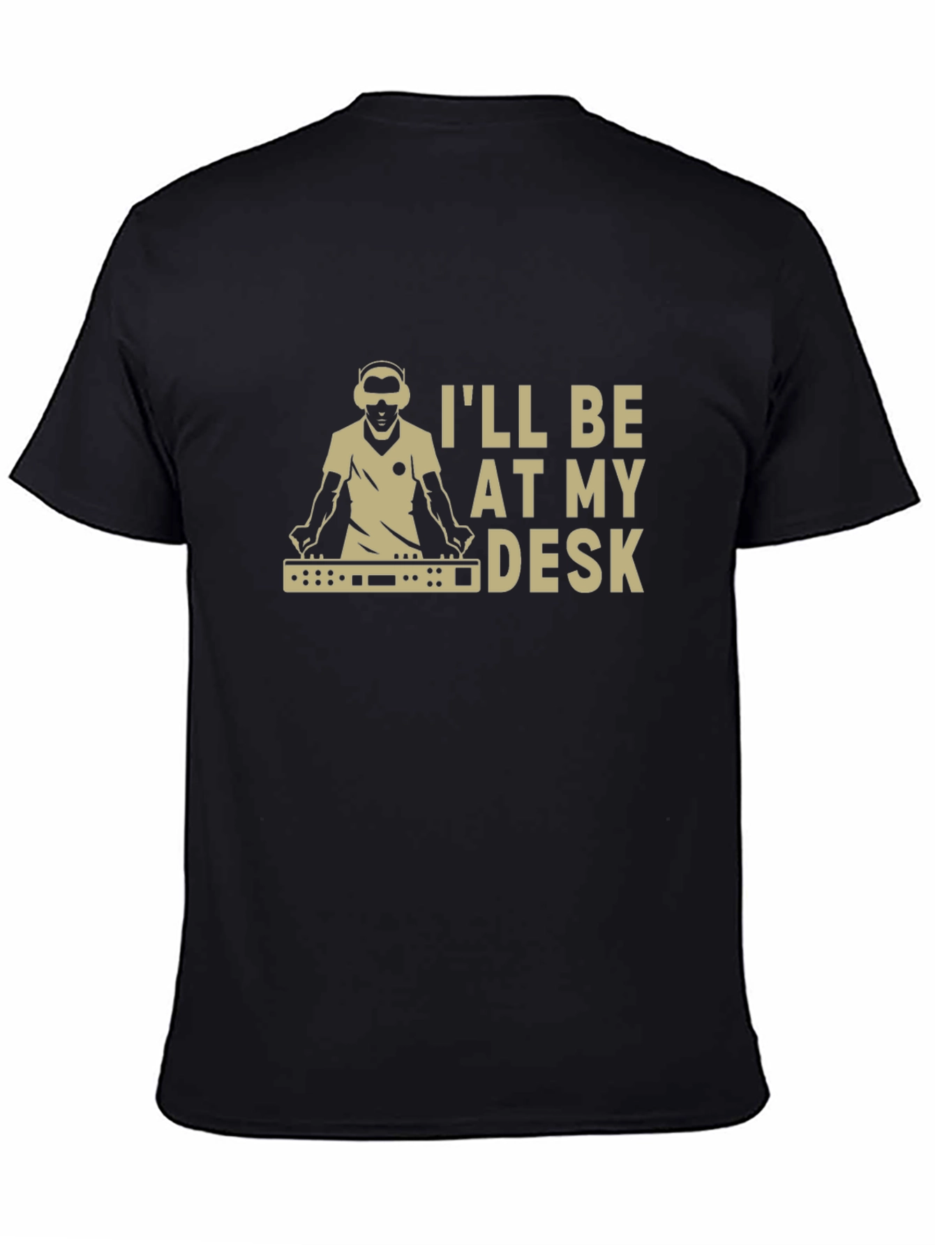 DJ at My Desk Black T-Shirt