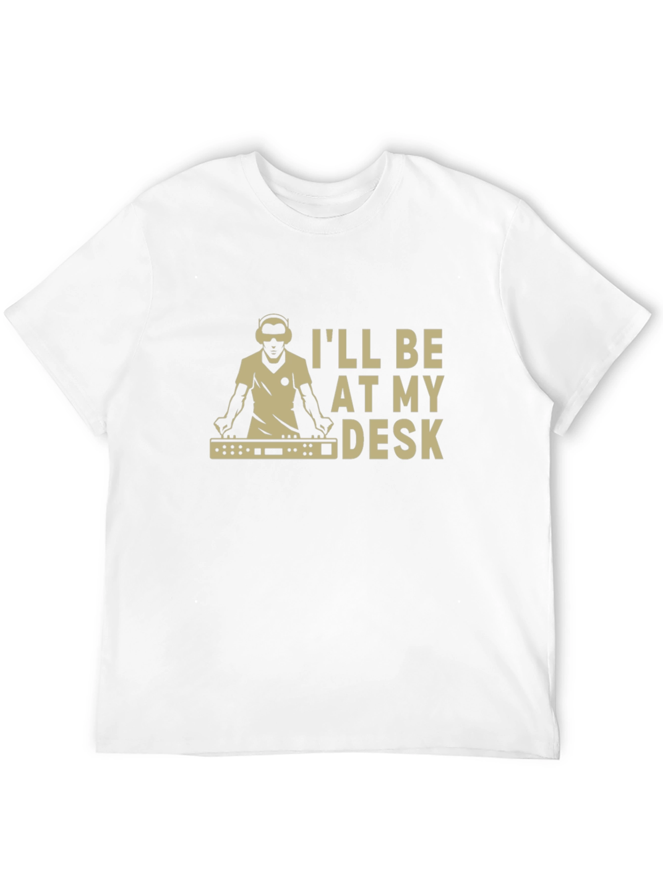 DJ at My Desk Black T-Shirt