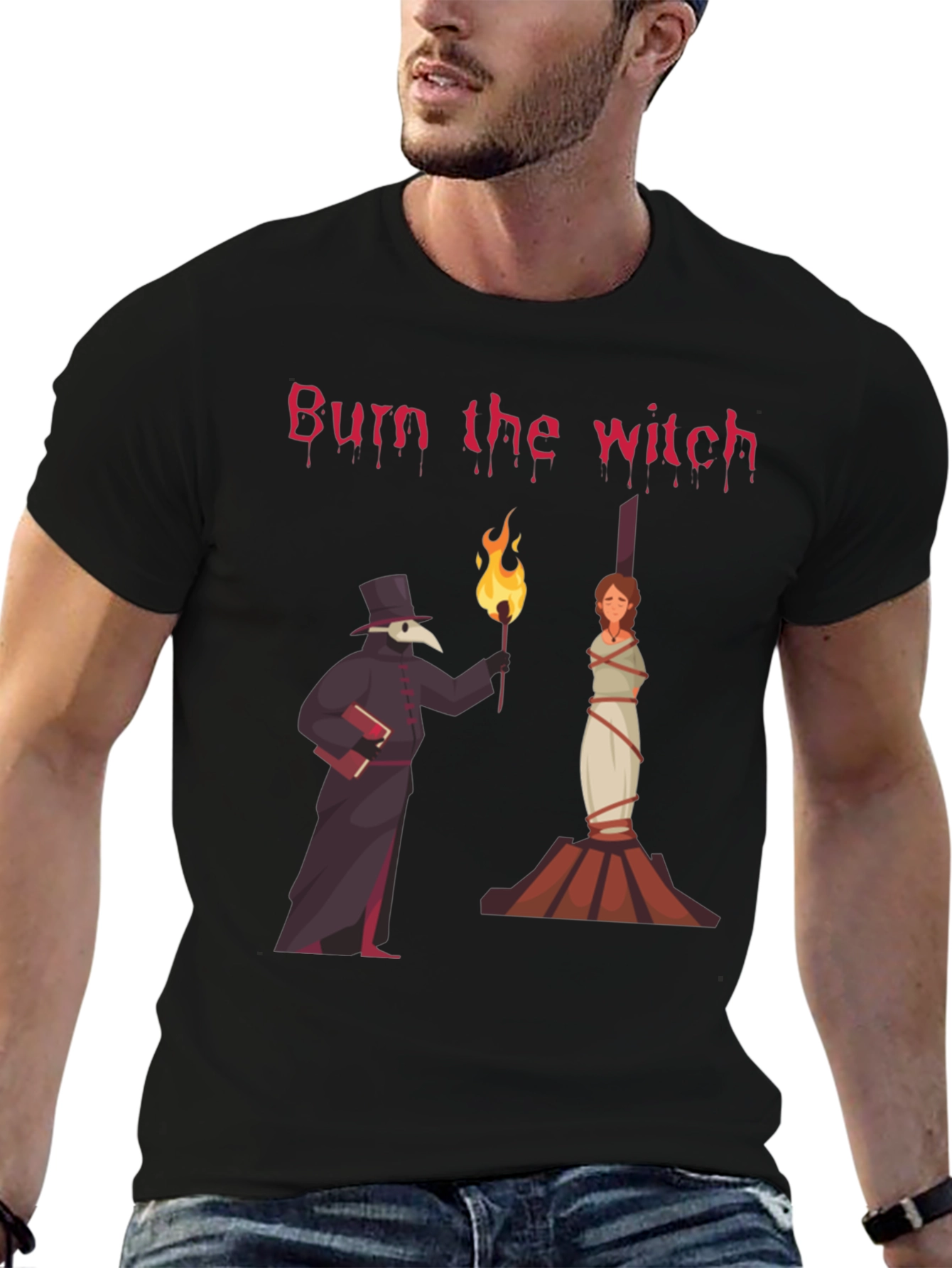 Burn the Witch T-Shirt Novelty Graphic Tee