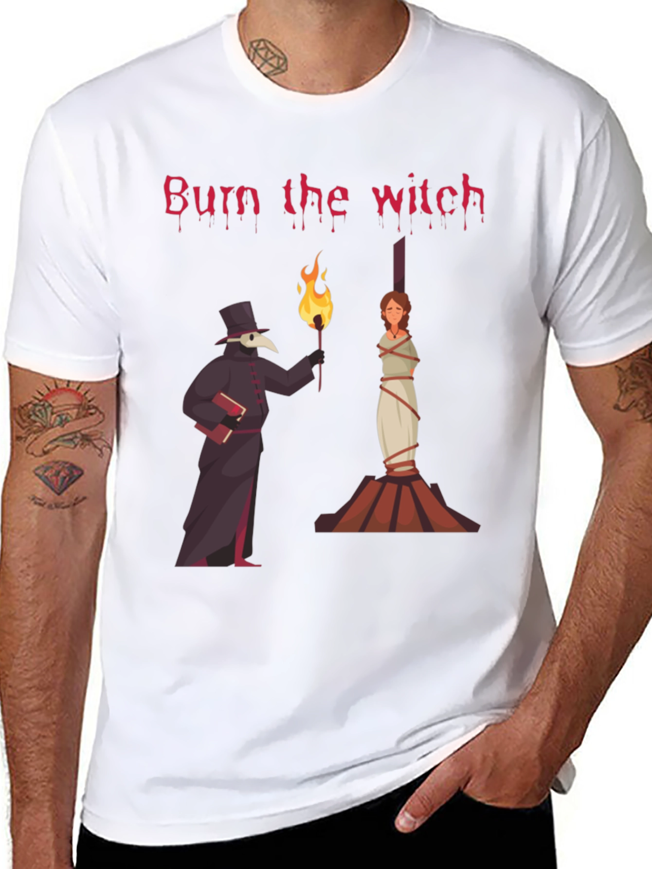 Burn the Witch T-Shirt Novelty Graphic Tee