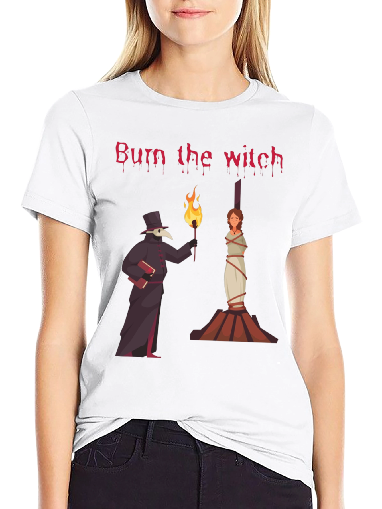 Burn the Witch T-Shirt Novelty Graphic Tee
