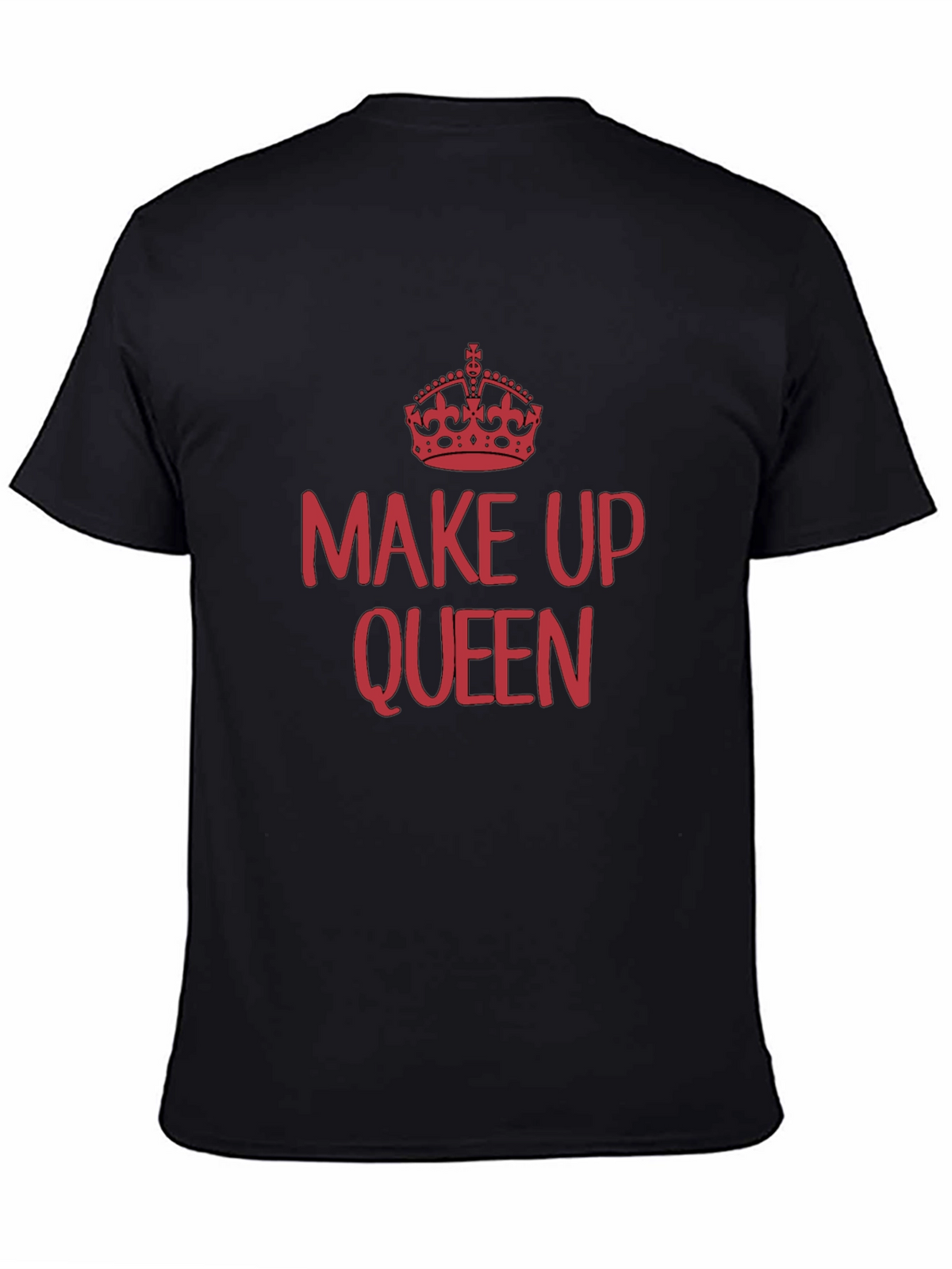 Make Up Queen Tee - Black Cotton T-Shirt