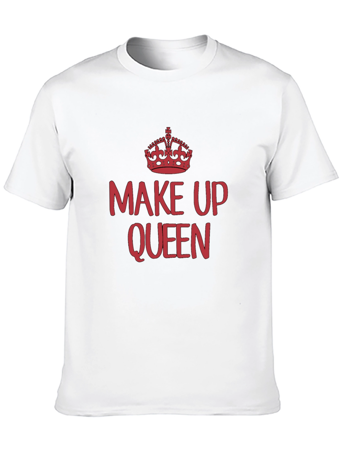 Make Up Queen Tee - Black Cotton T-Shirt