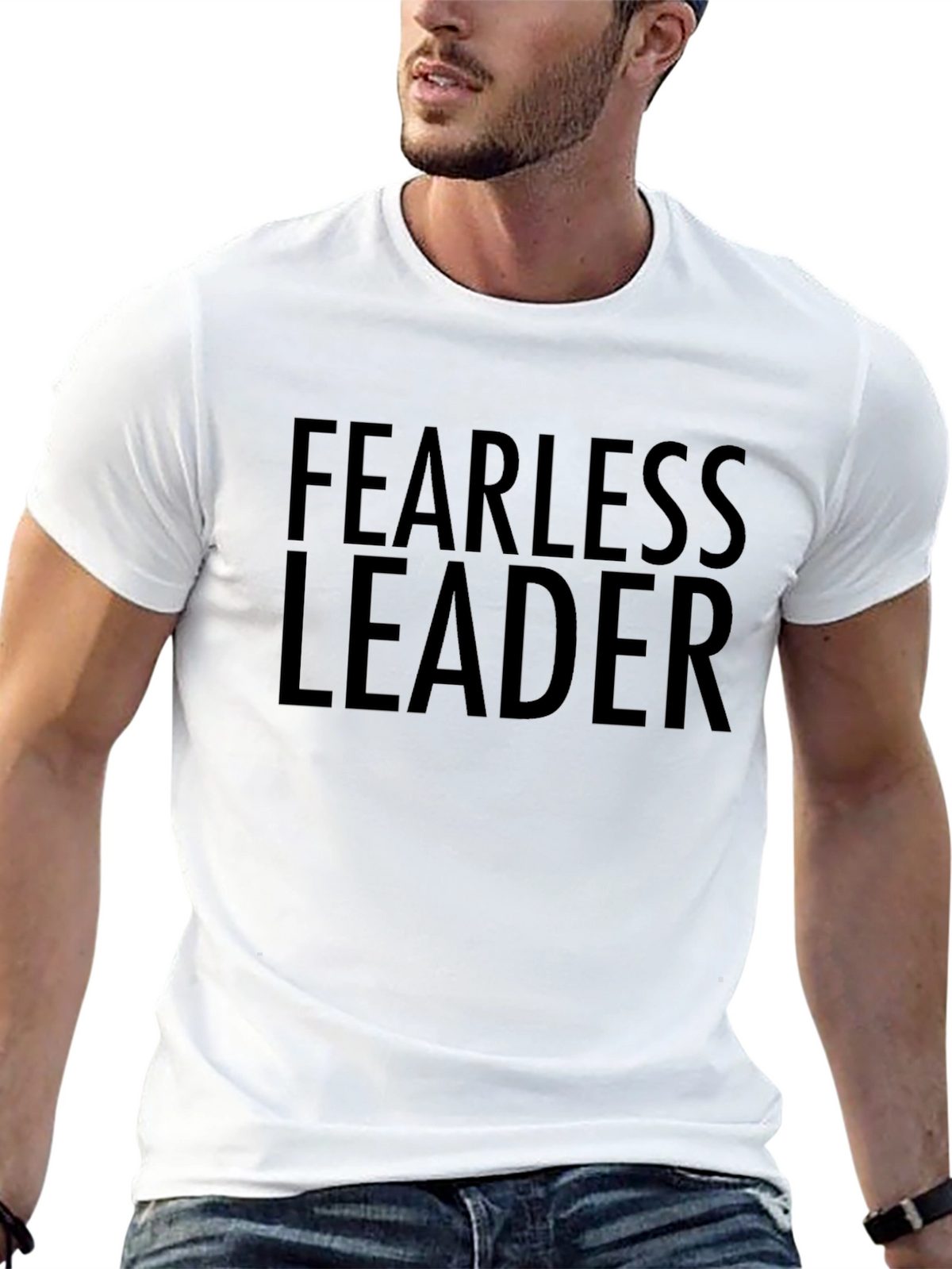 Fearless Leader Black T-Shirt - Bold Statement Tee