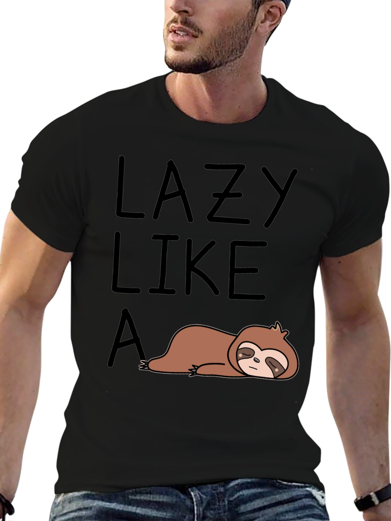 Lazy Like A Sloth Graphic T-Shirt