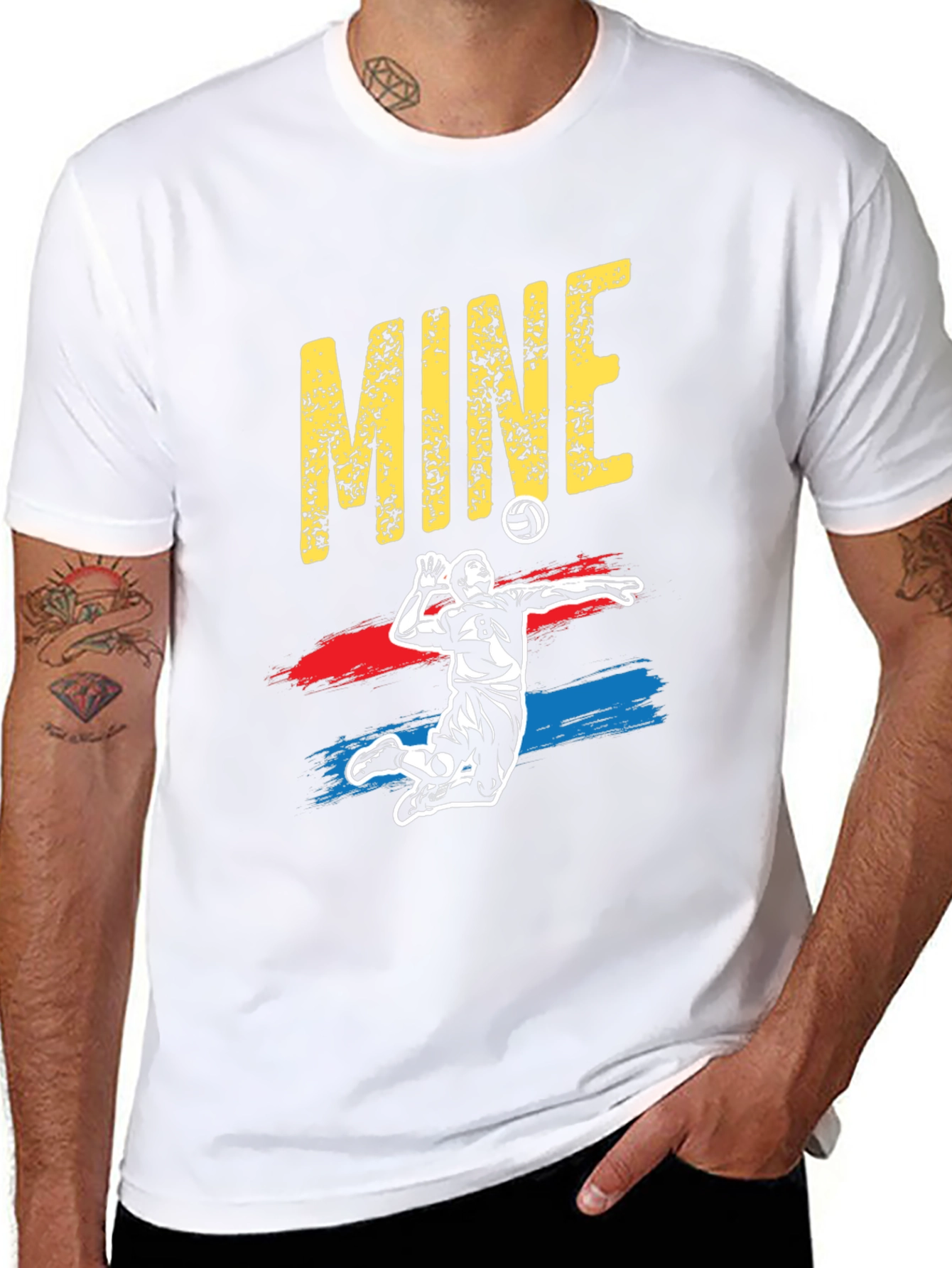 Volleyball Player MINE Graphic T-Shirt