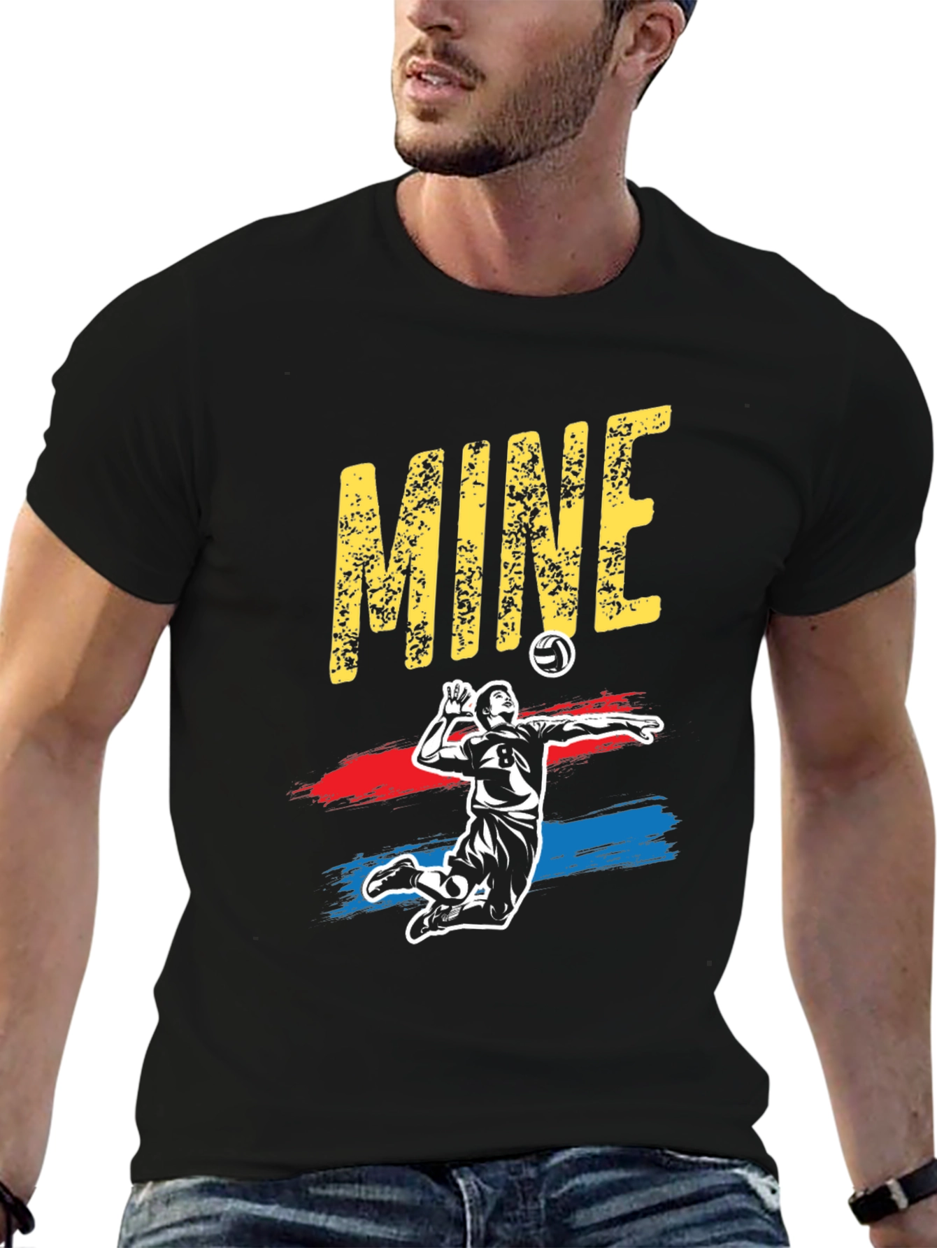 Volleyball Player MINE Graphic T-Shirt