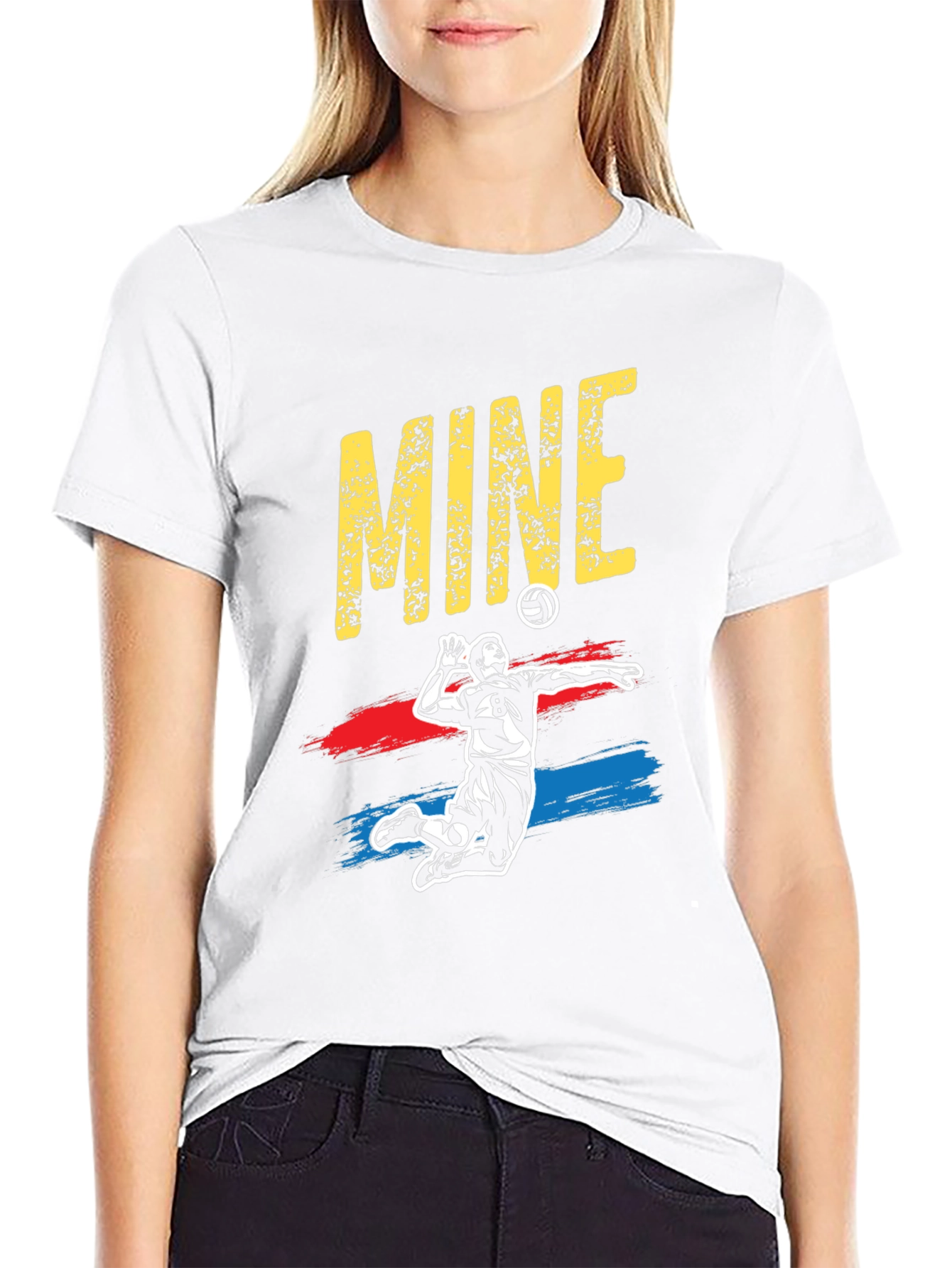 Volleyball Player MINE Graphic T-Shirt