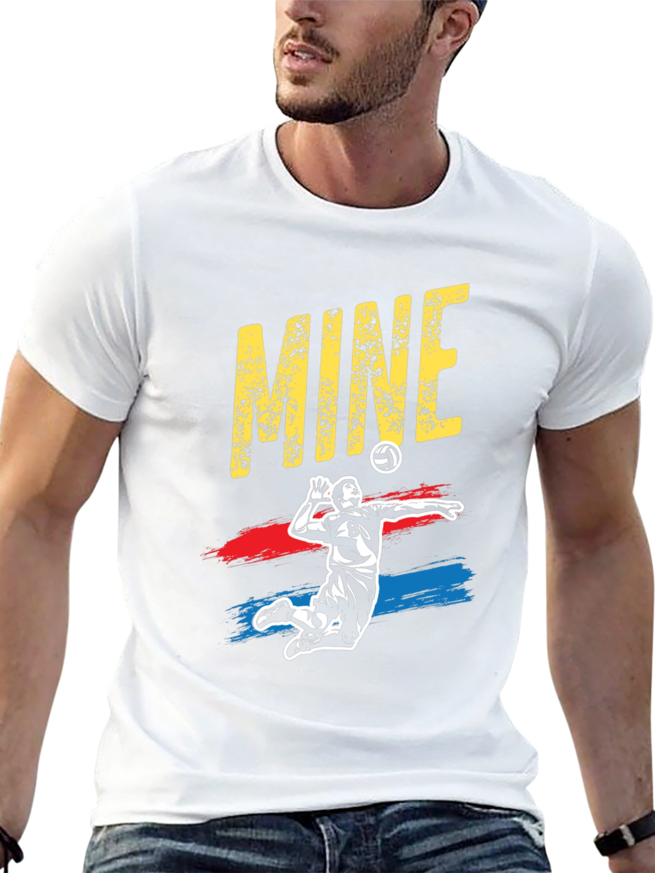 Volleyball Player MINE Graphic T-Shirt