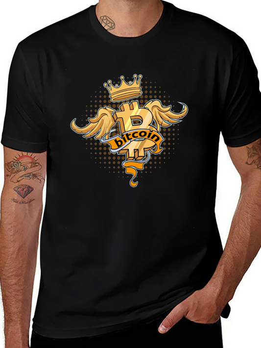 Bitcoin King Black T-Shirt