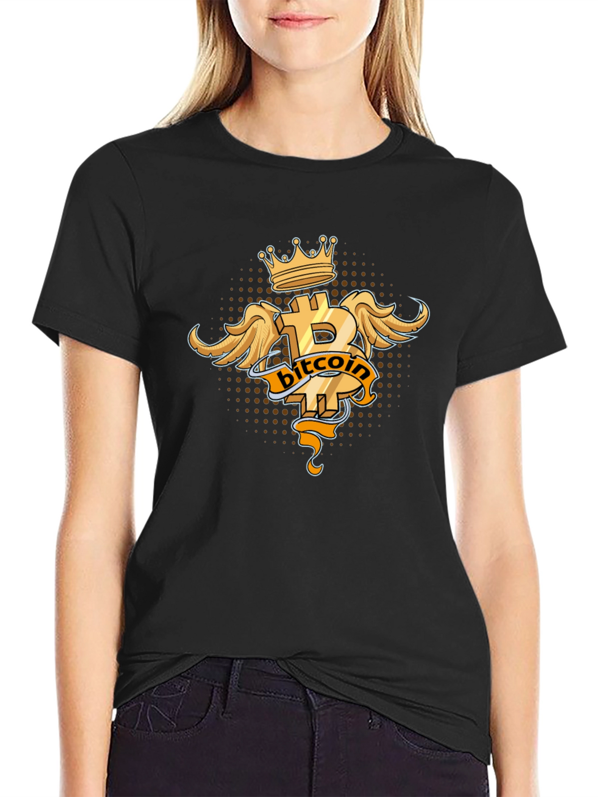 Bitcoin King Black T-Shirt