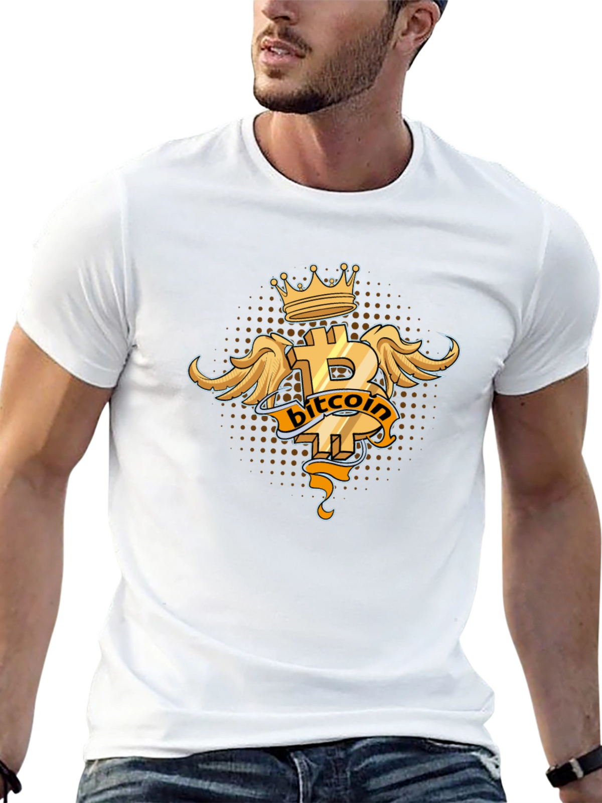 Bitcoin King Black T-Shirt