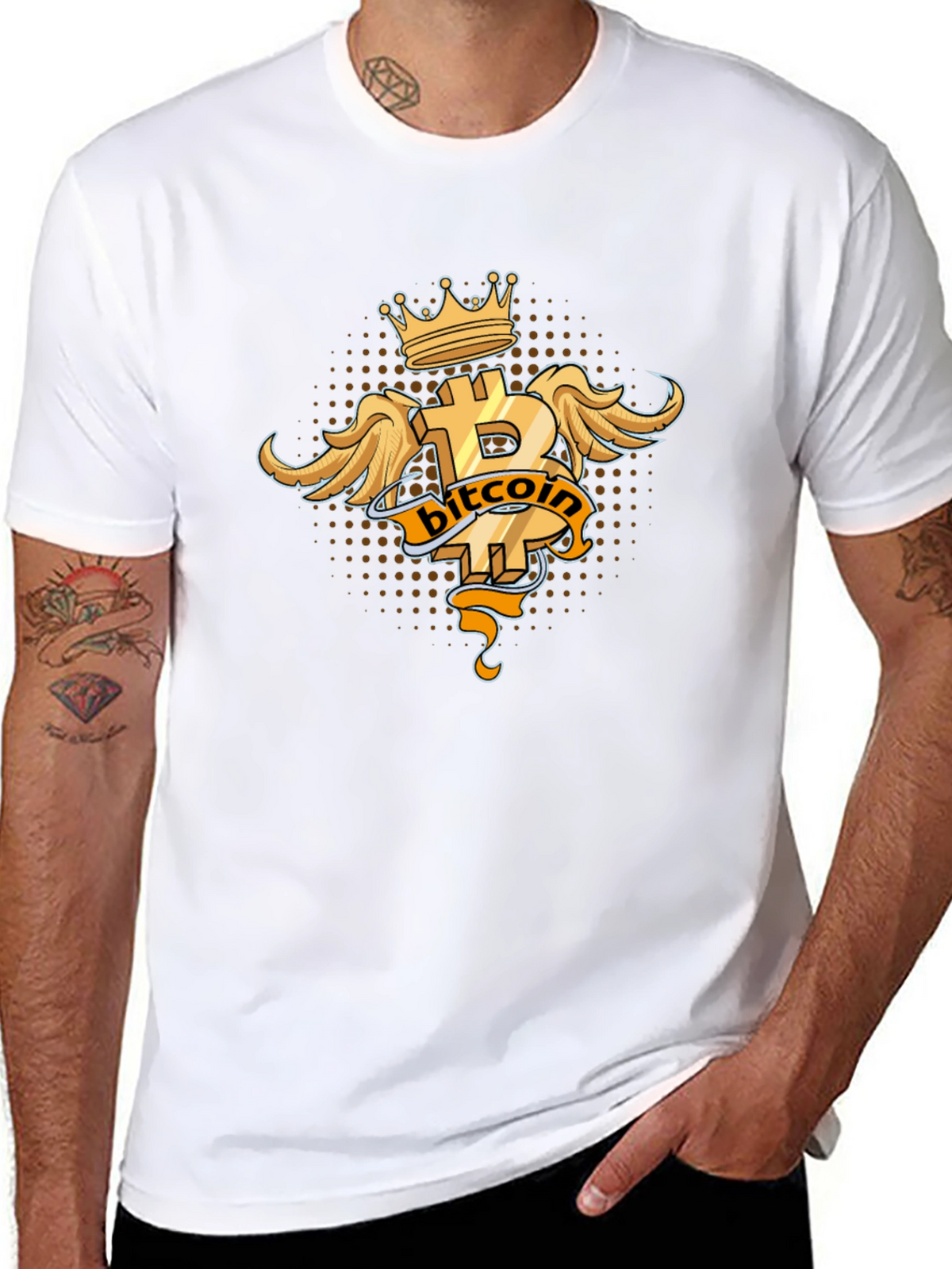 Bitcoin King Black T-Shirt
