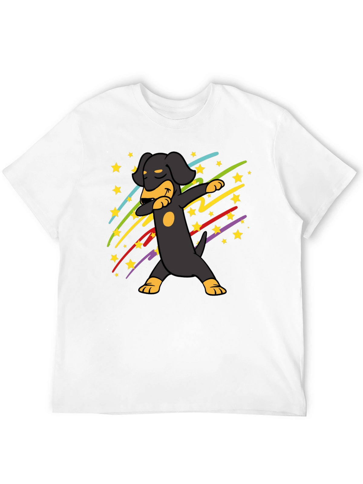 Dachshund Dab Black T-Shirt