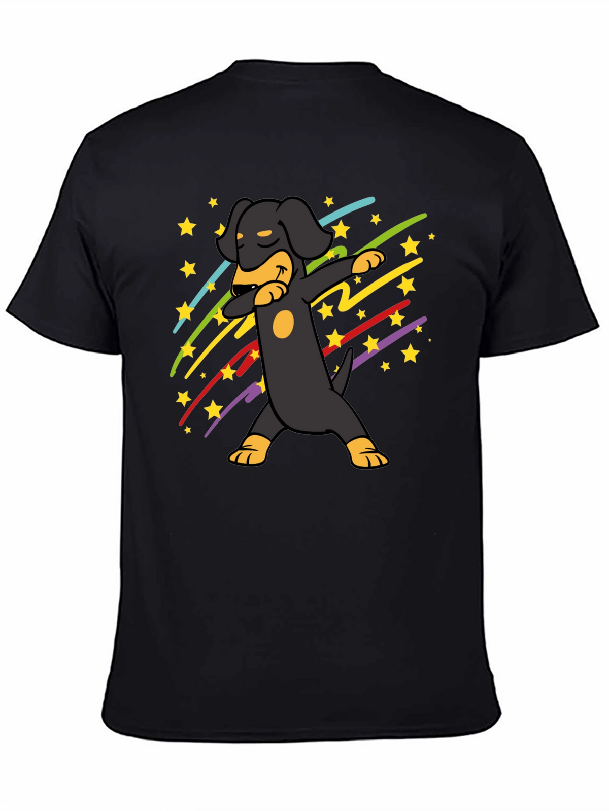 Dachshund Dab Black T-Shirt