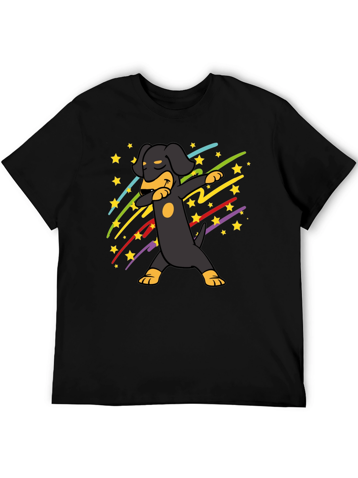 Dachshund Dab Black T-Shirt